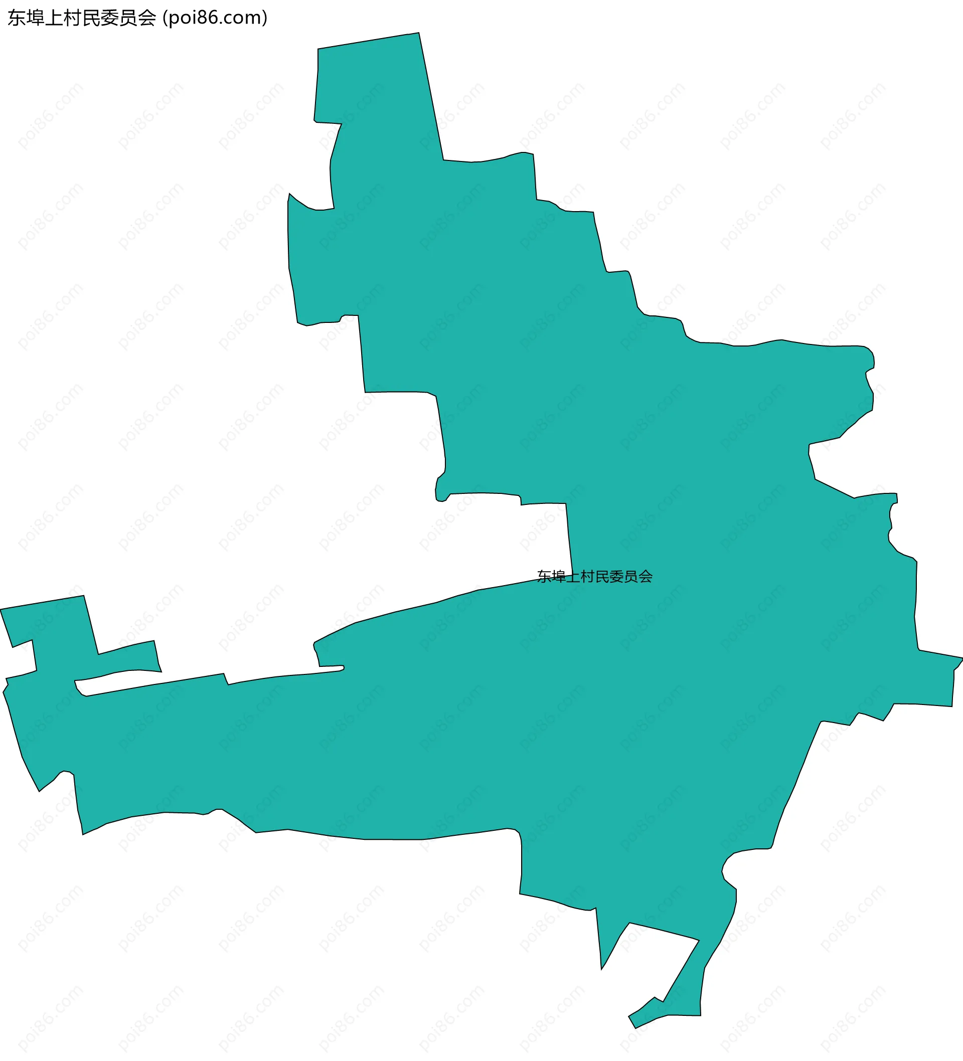 东埠上村民委员会边界地图