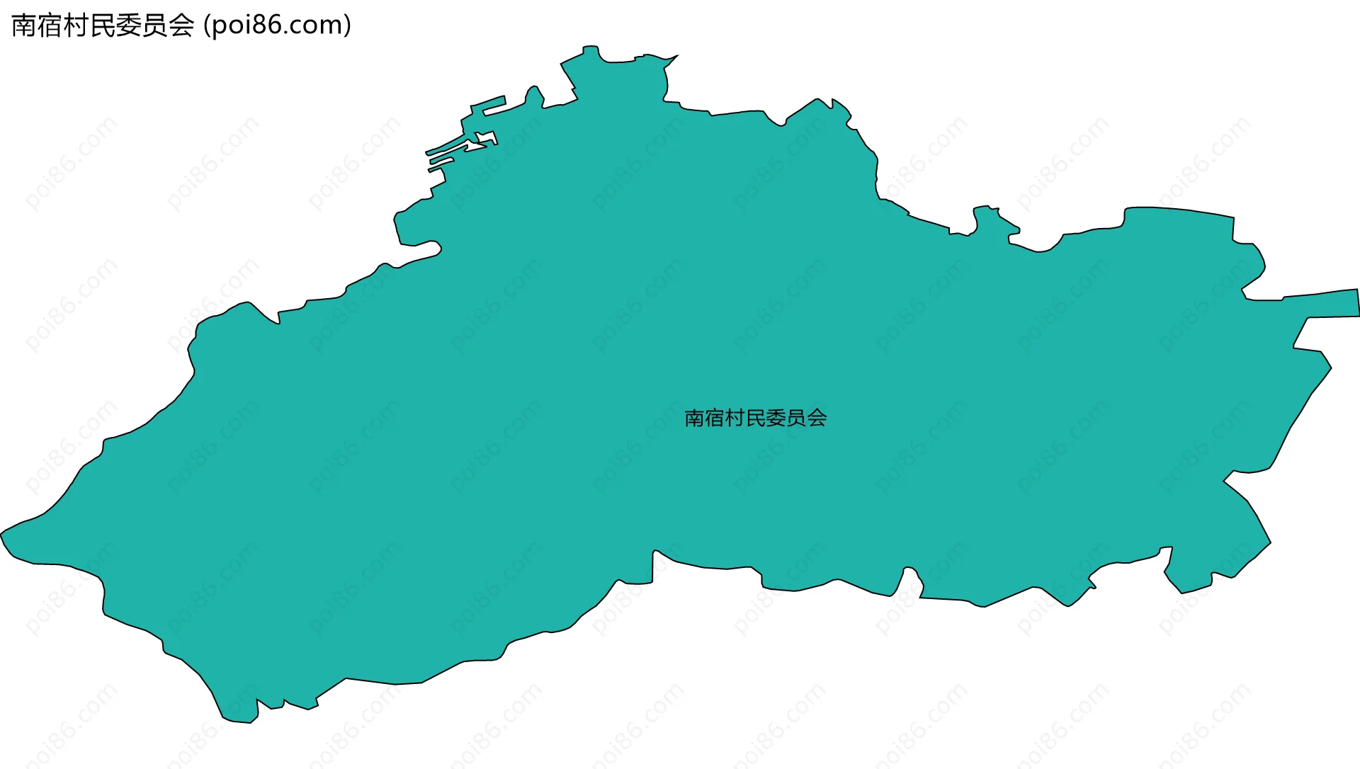 南宿村民委员会边界地图