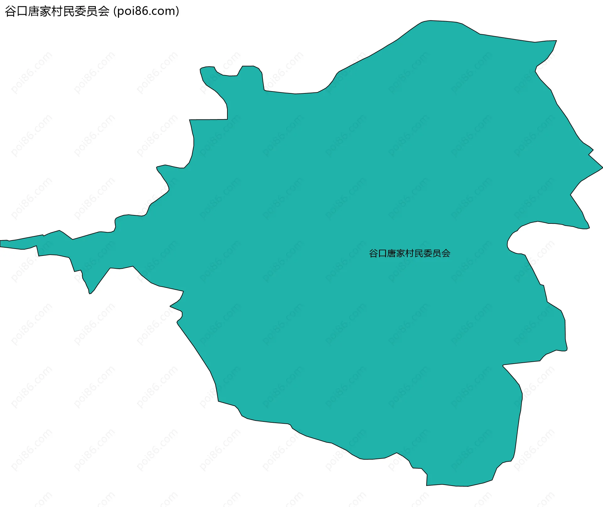 谷口唐家村民委员会边界地图