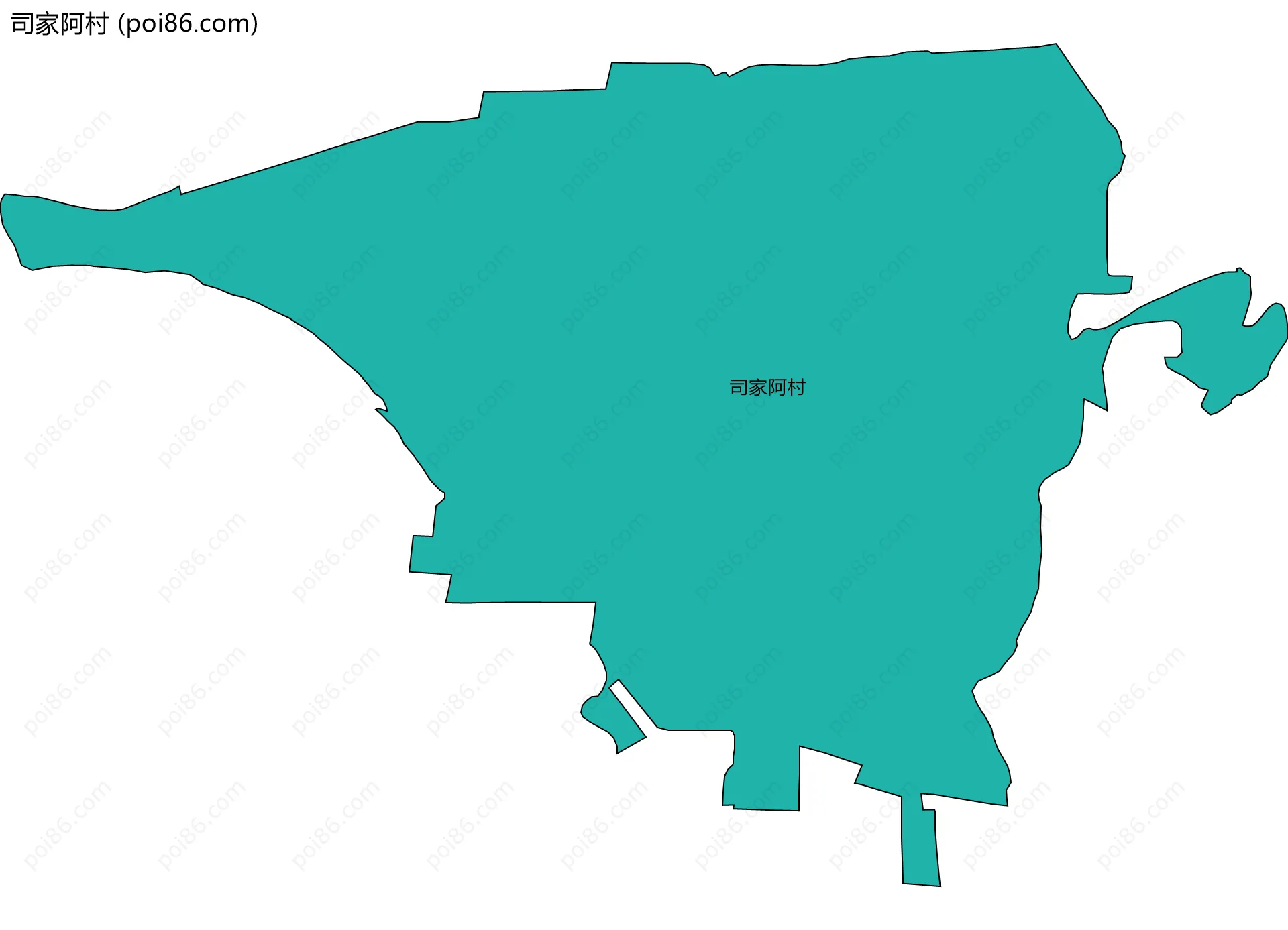 司家阿村边界地图