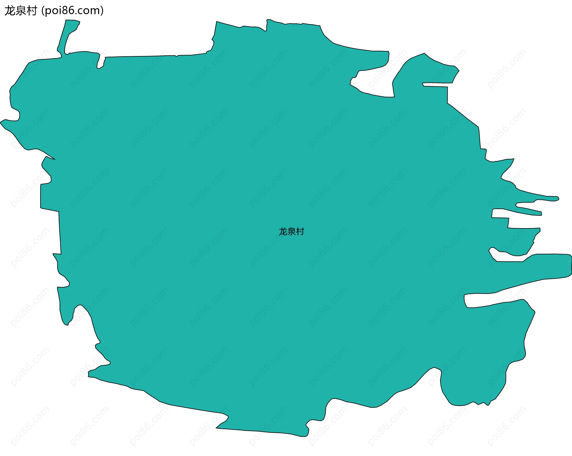 龙泉村边界地图