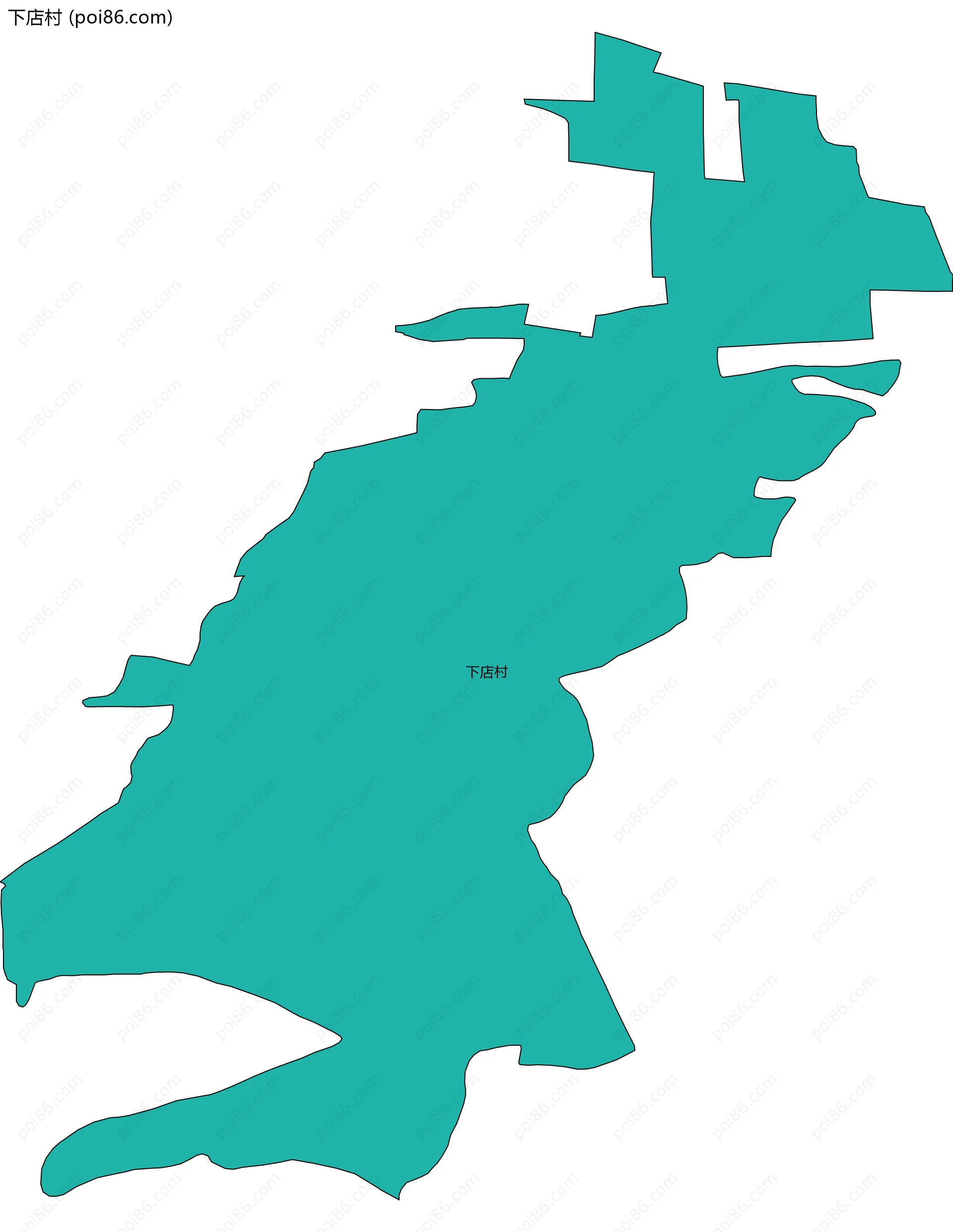 下店村边界地图