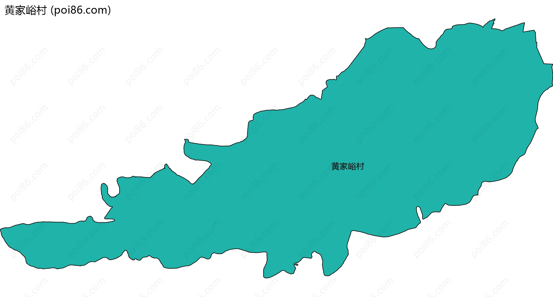 黄家峪村边界地图