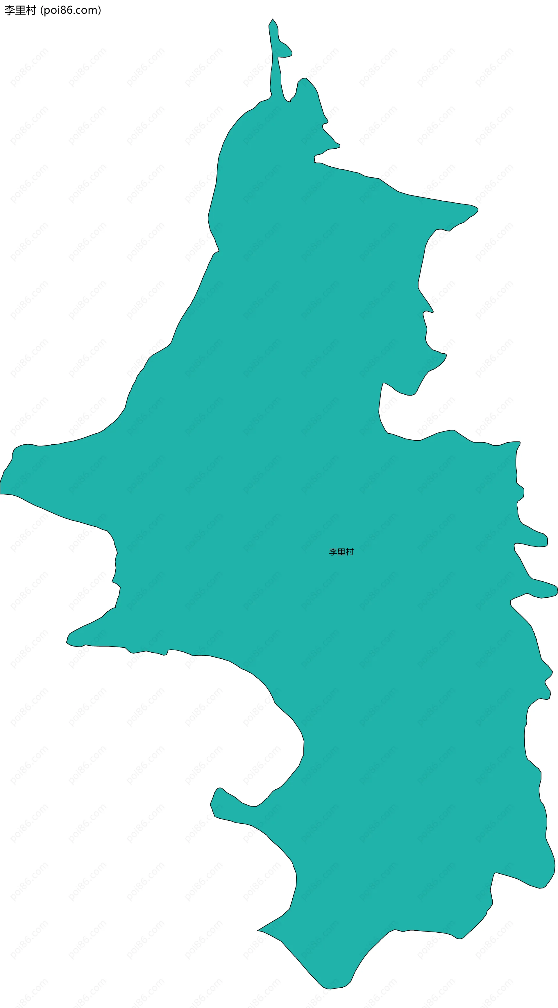 李里村边界地图