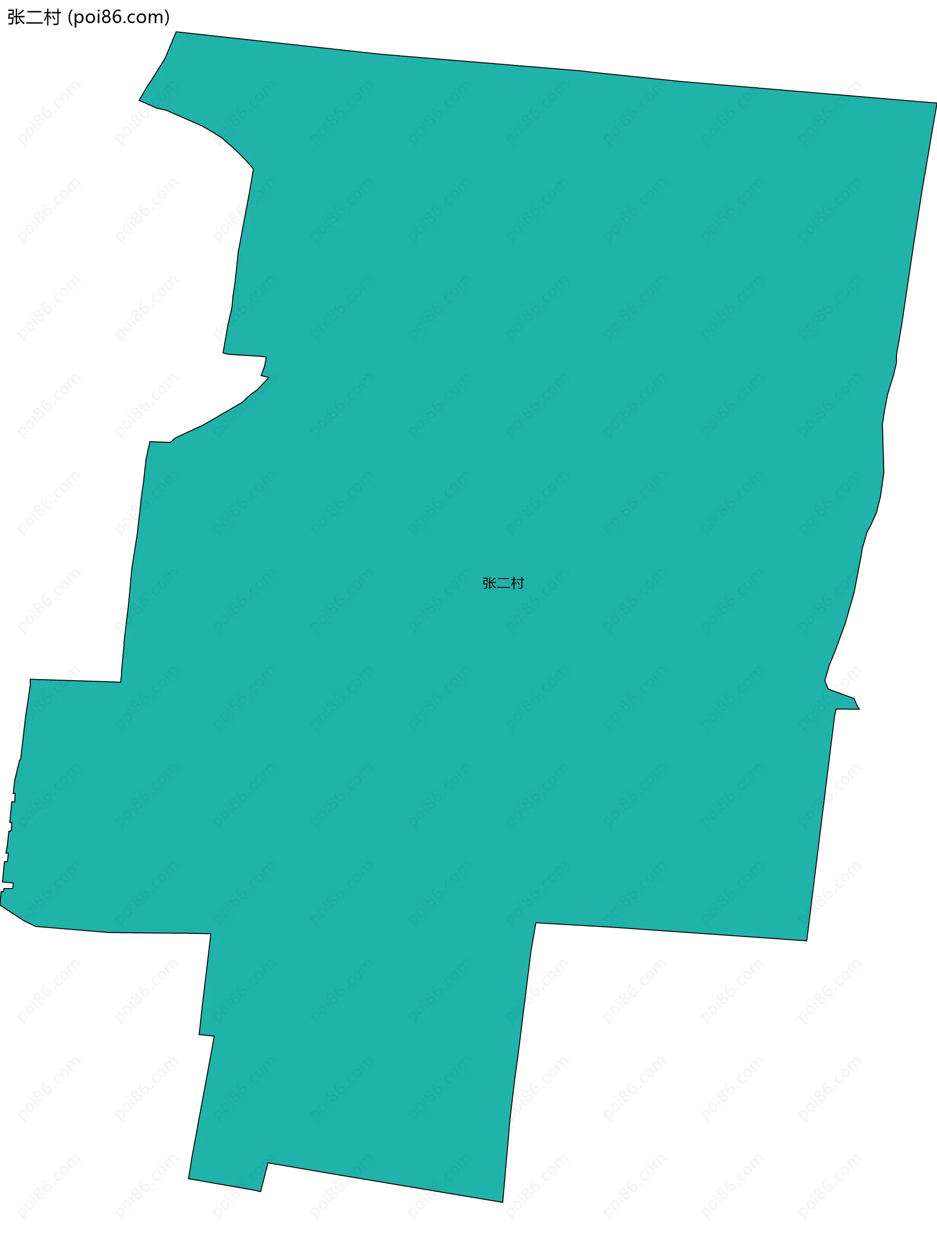 张二村边界地图