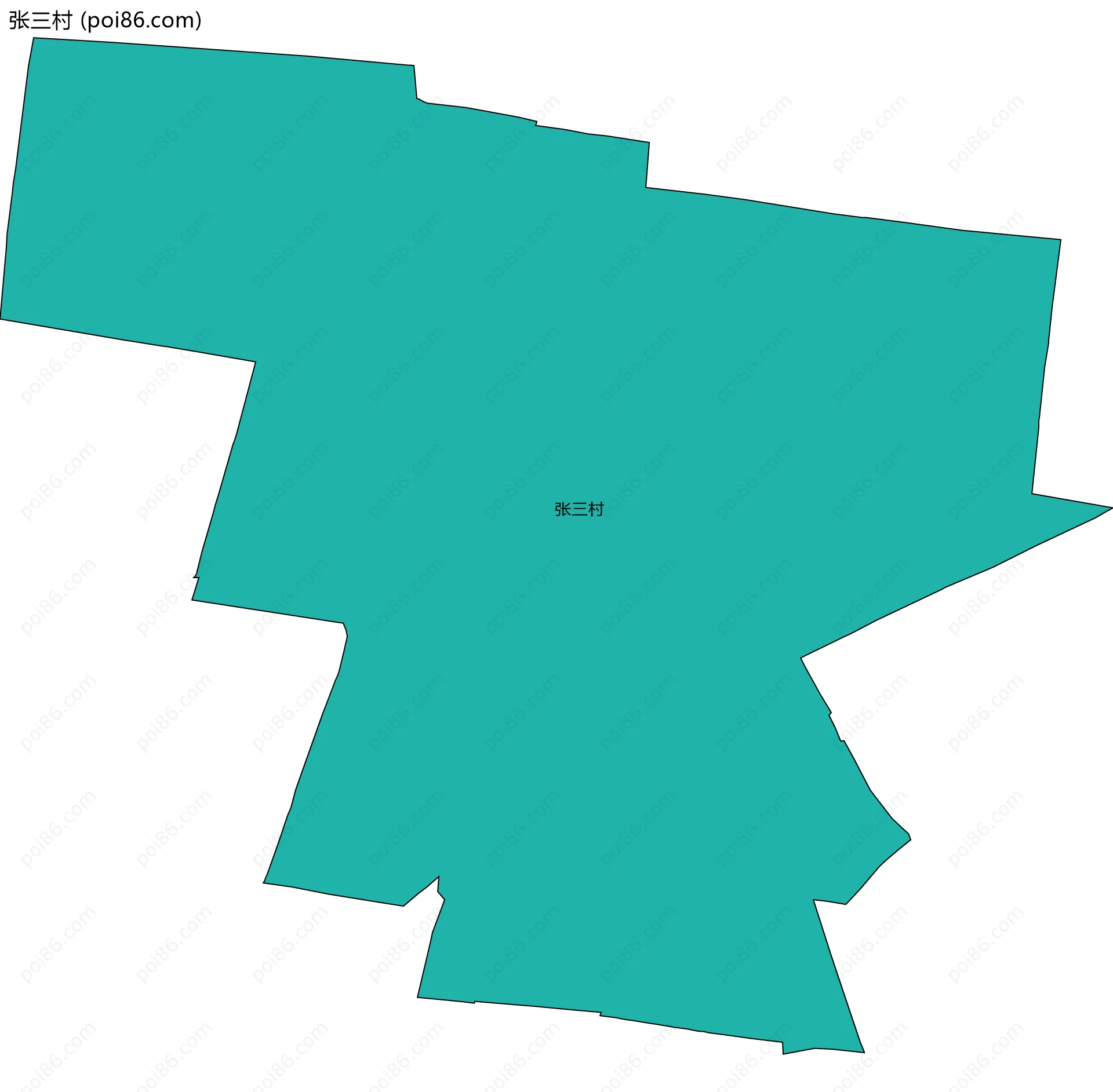 张三村边界地图