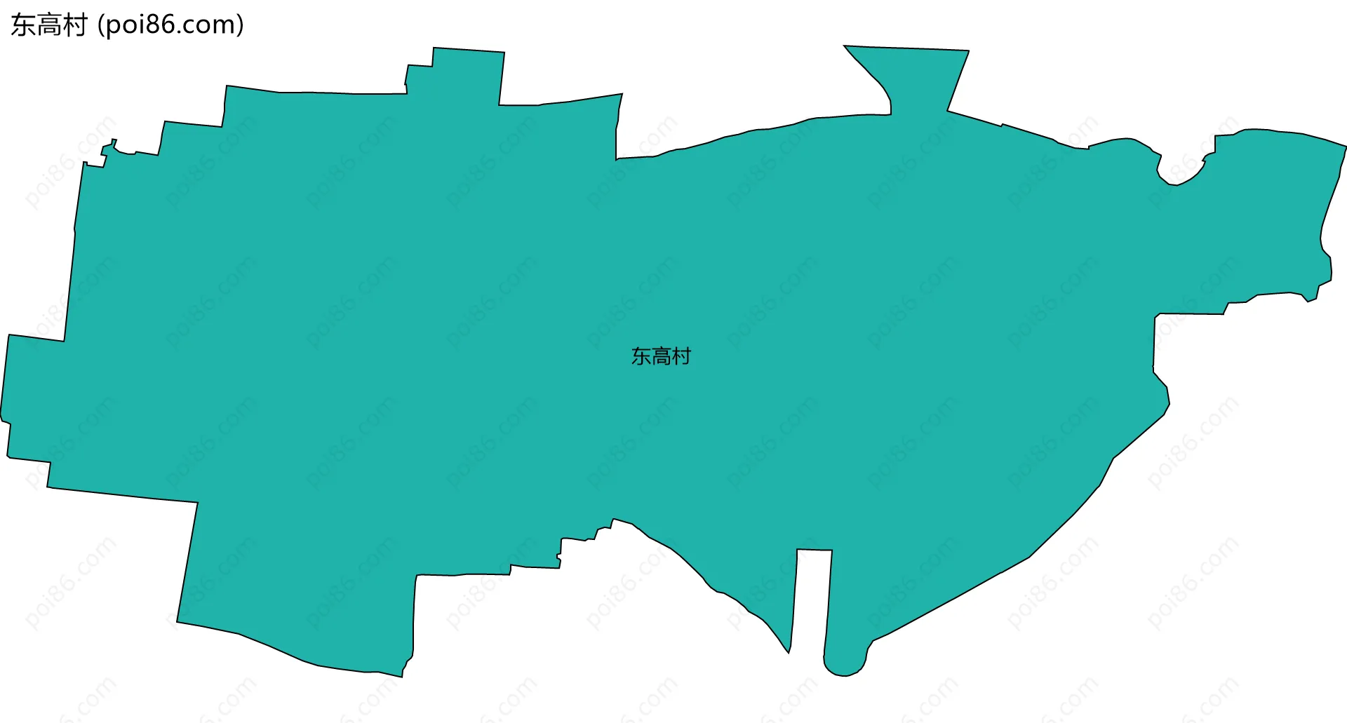 东高村边界地图