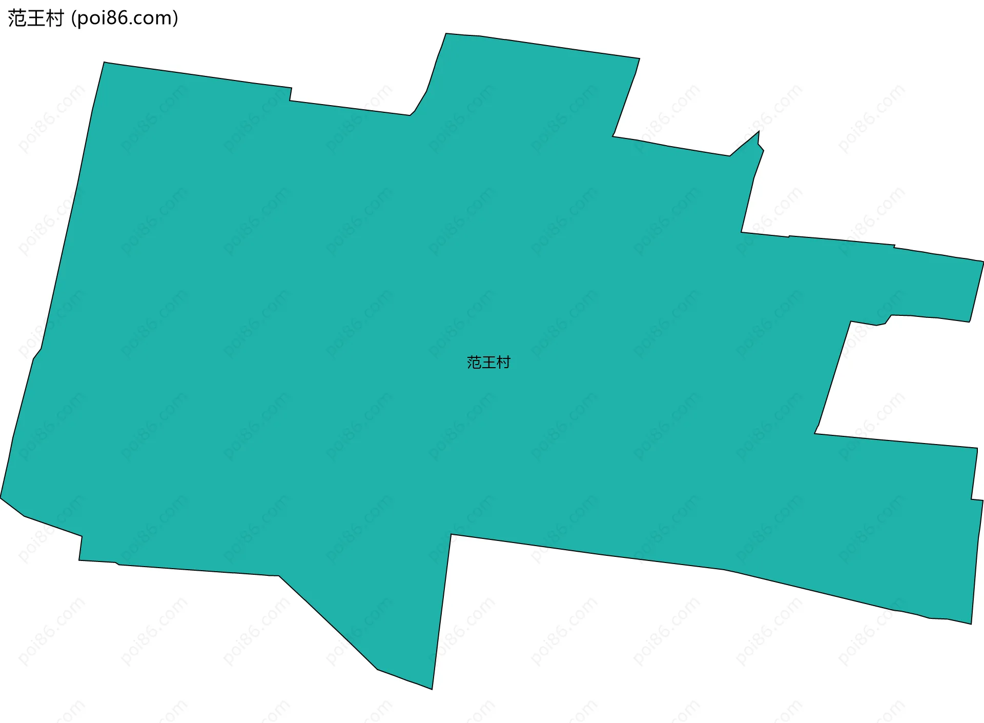 范王村边界地图