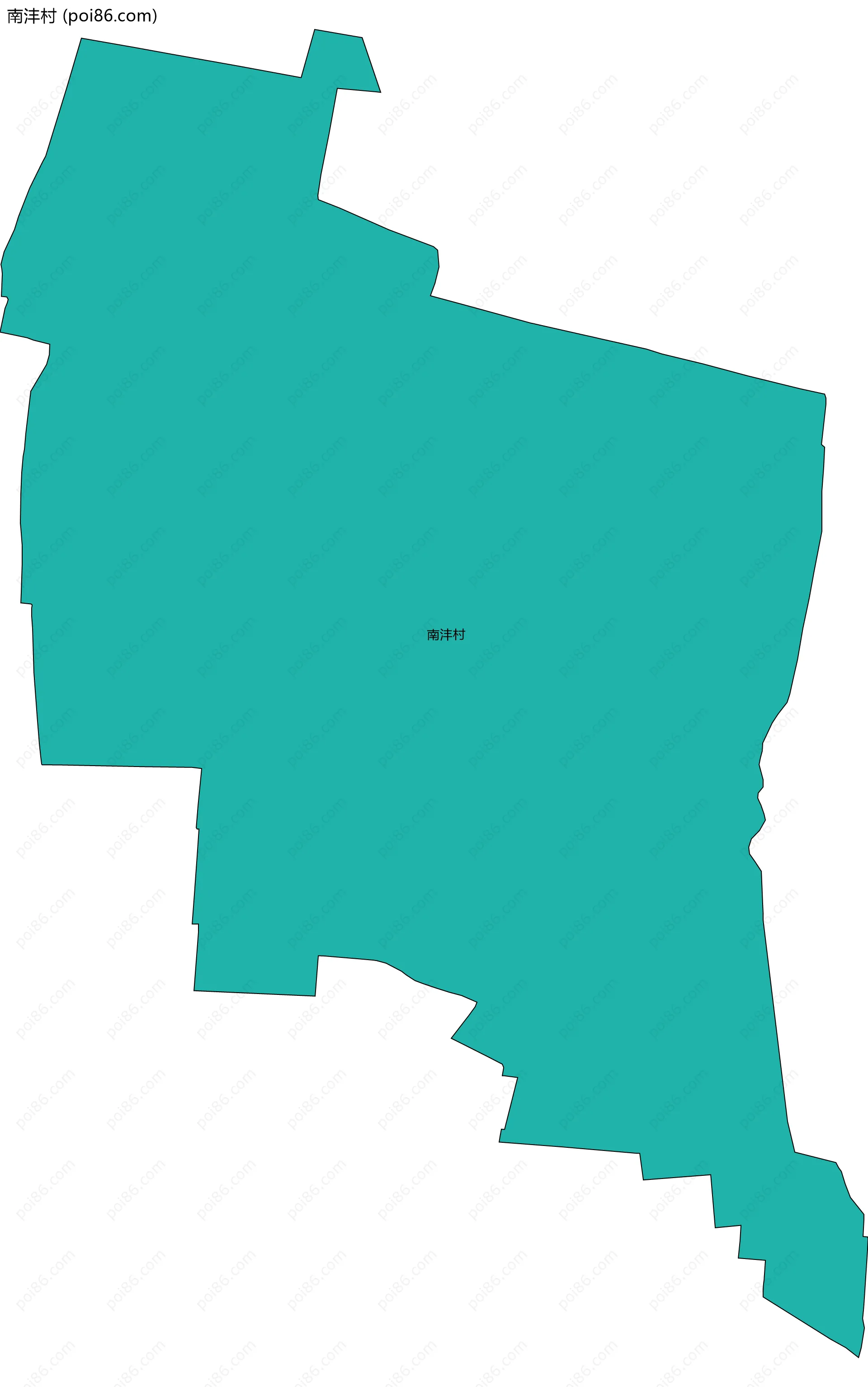 南沣村边界地图