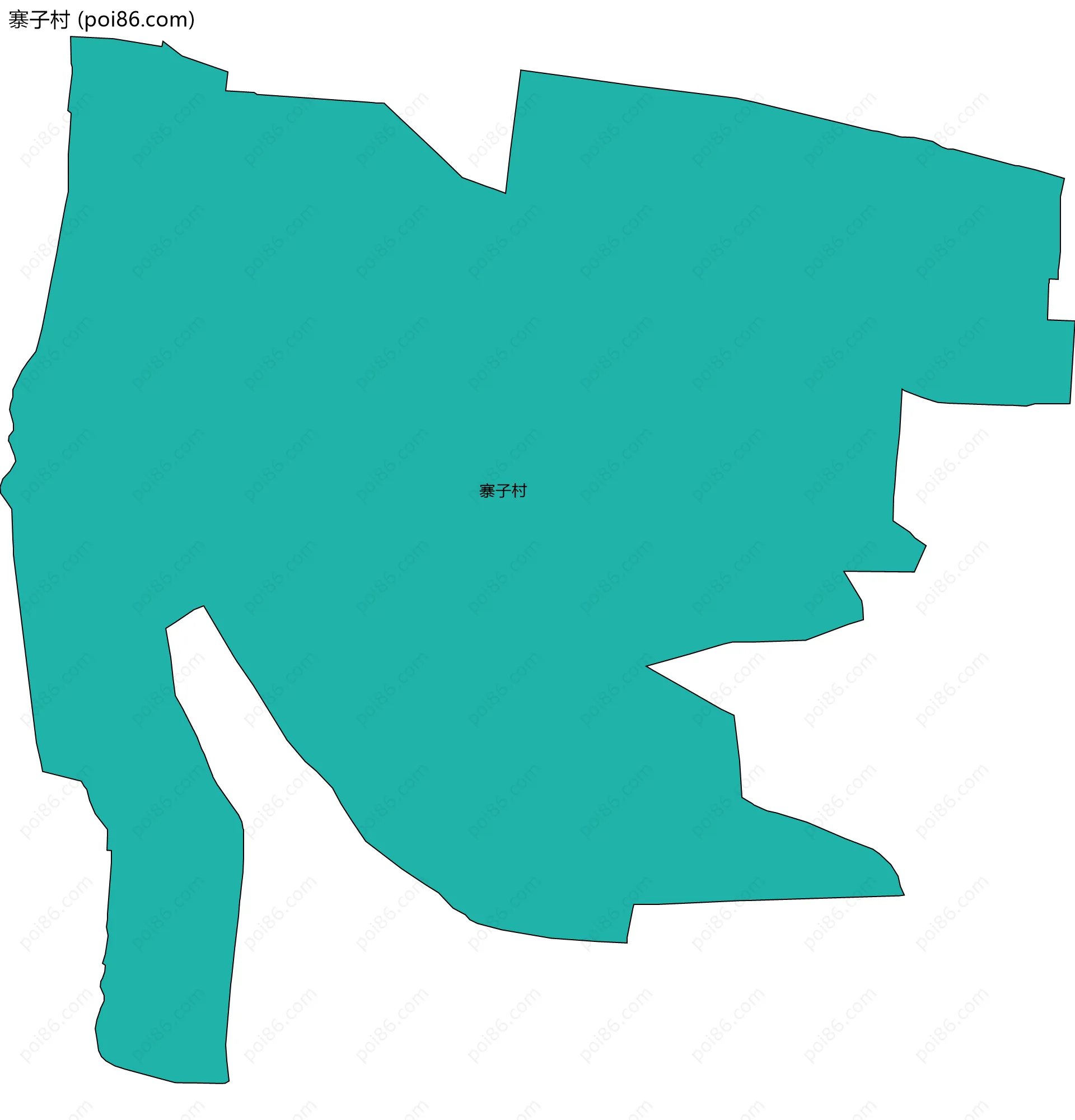 寨子村边界地图