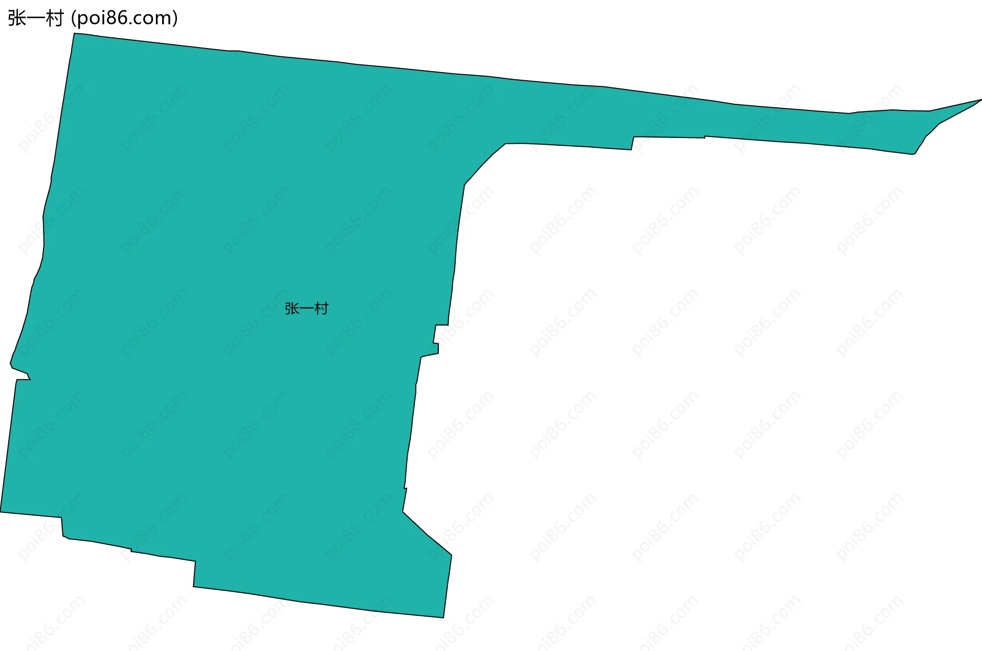张一村边界地图