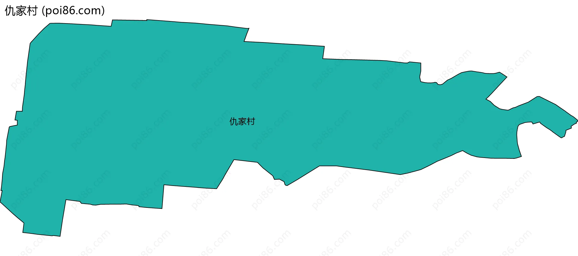 仇家村边界地图