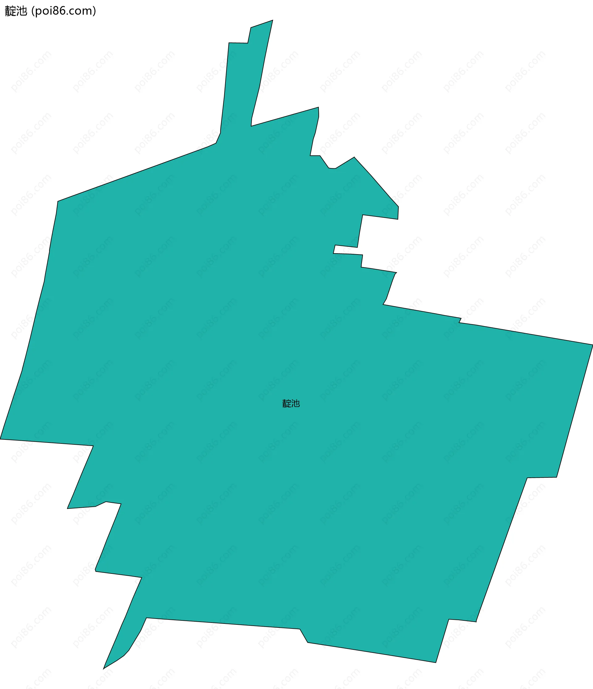 靛池边界地图