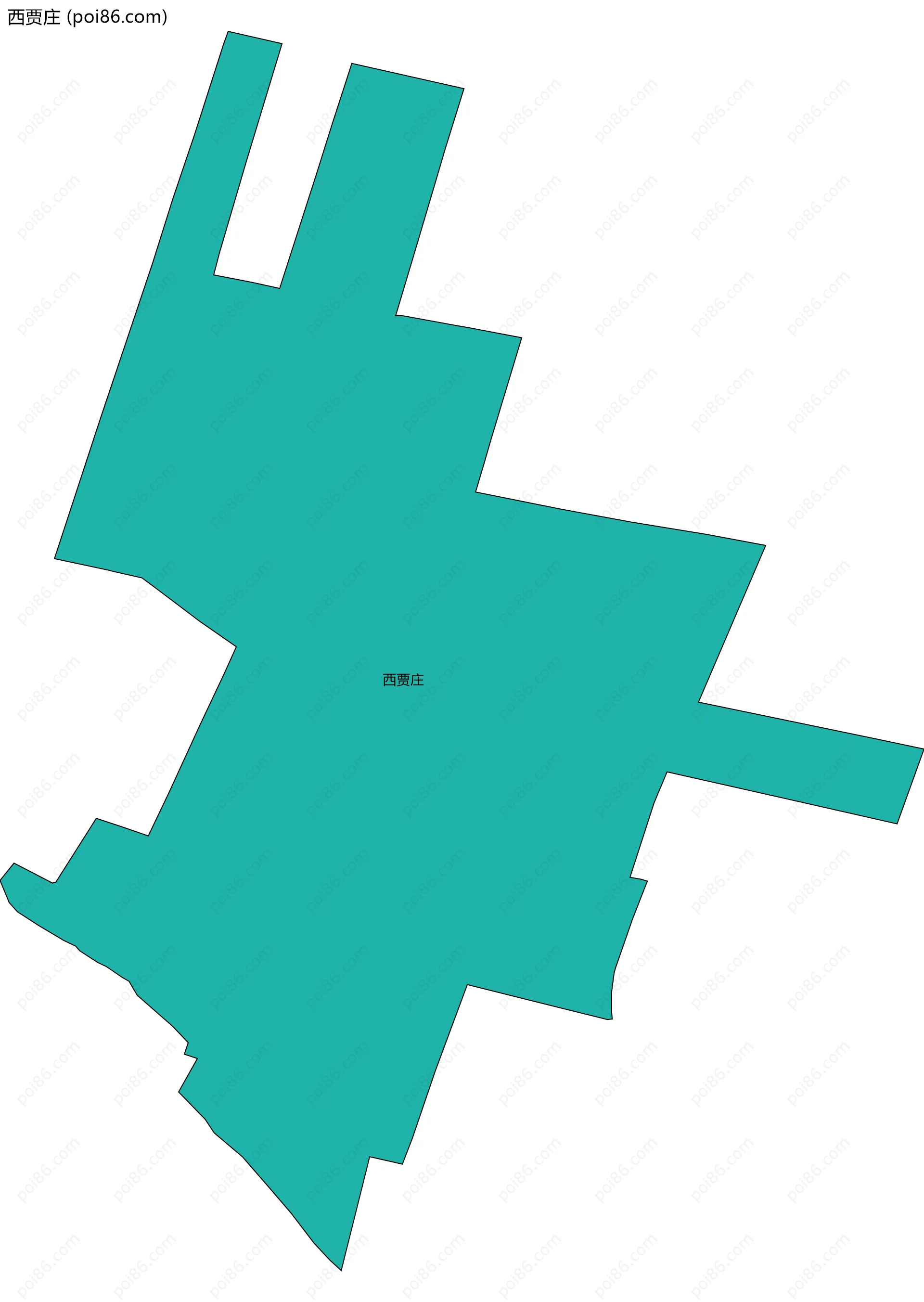 西贾庄边界地图