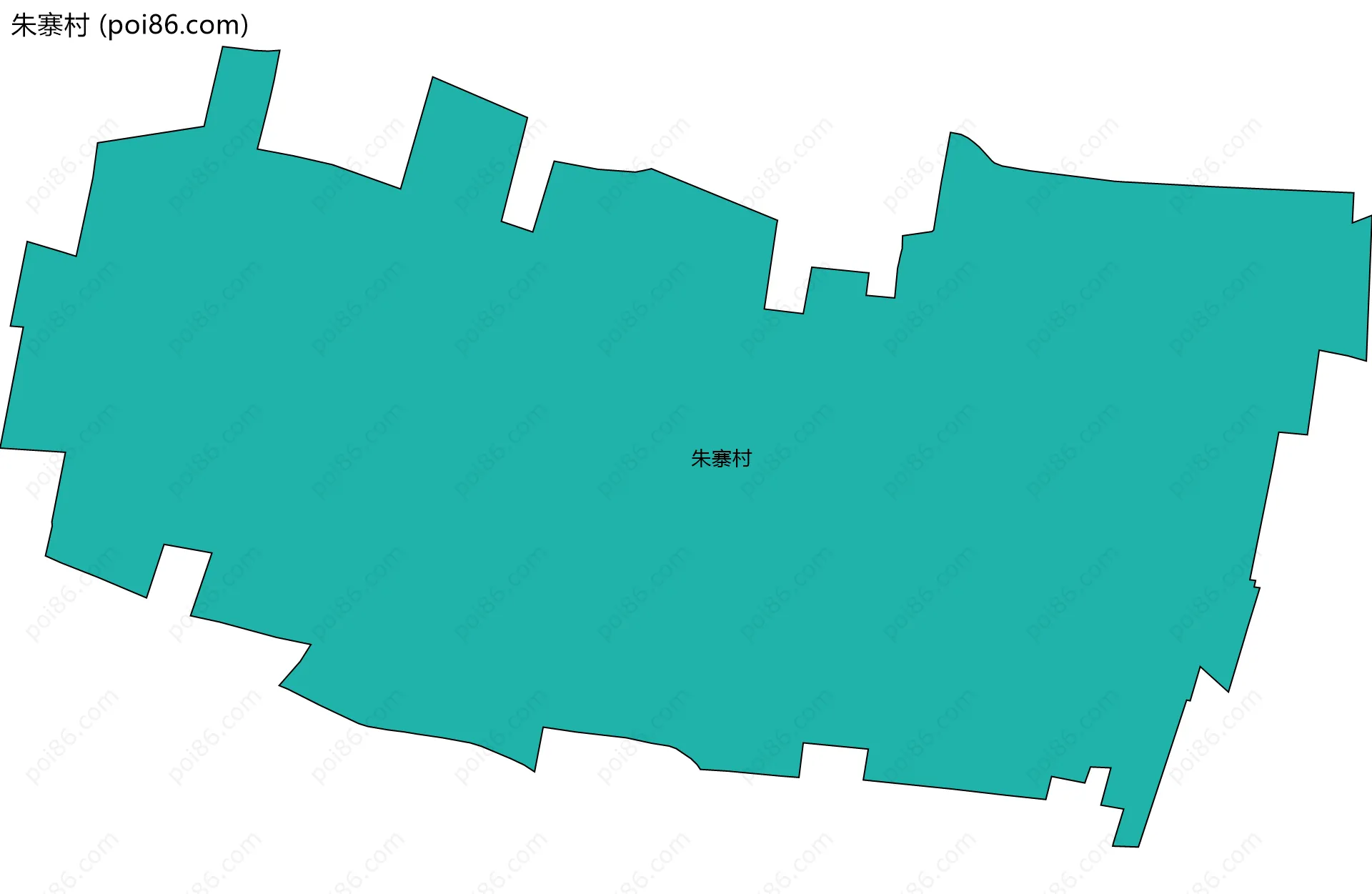 朱寨村边界地图