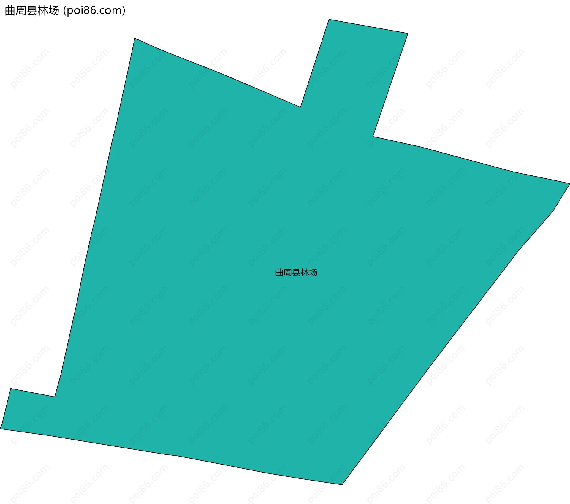 曲周县林场边界地图