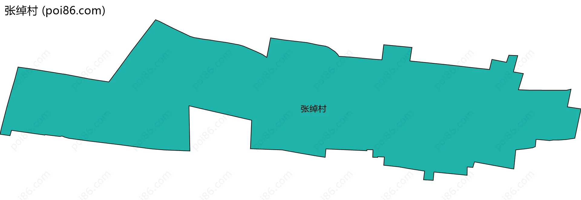 张绰村边界地图