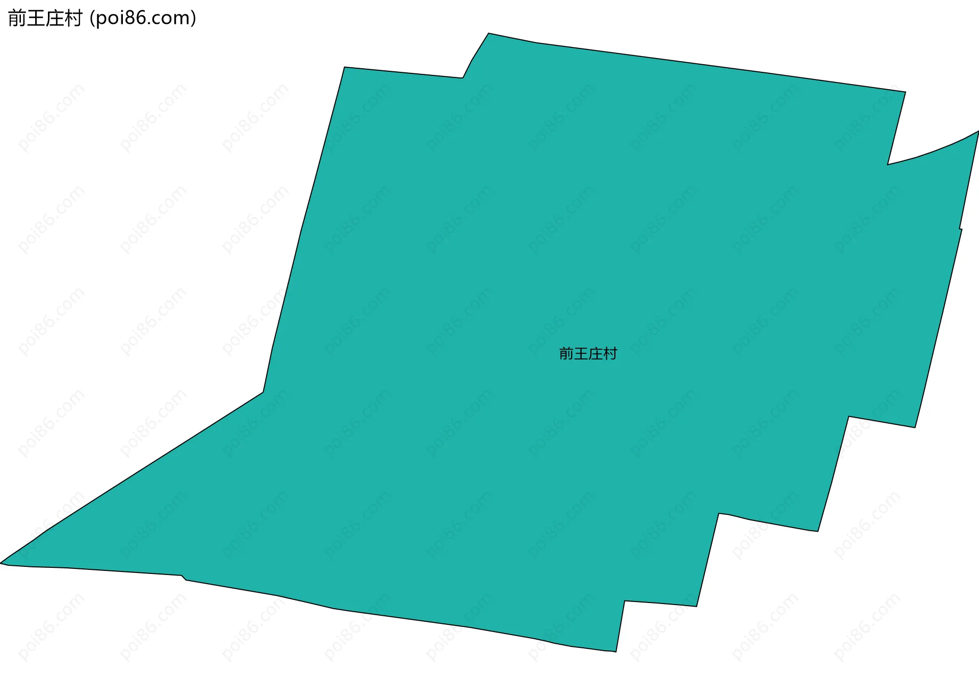 前王庄村边界地图