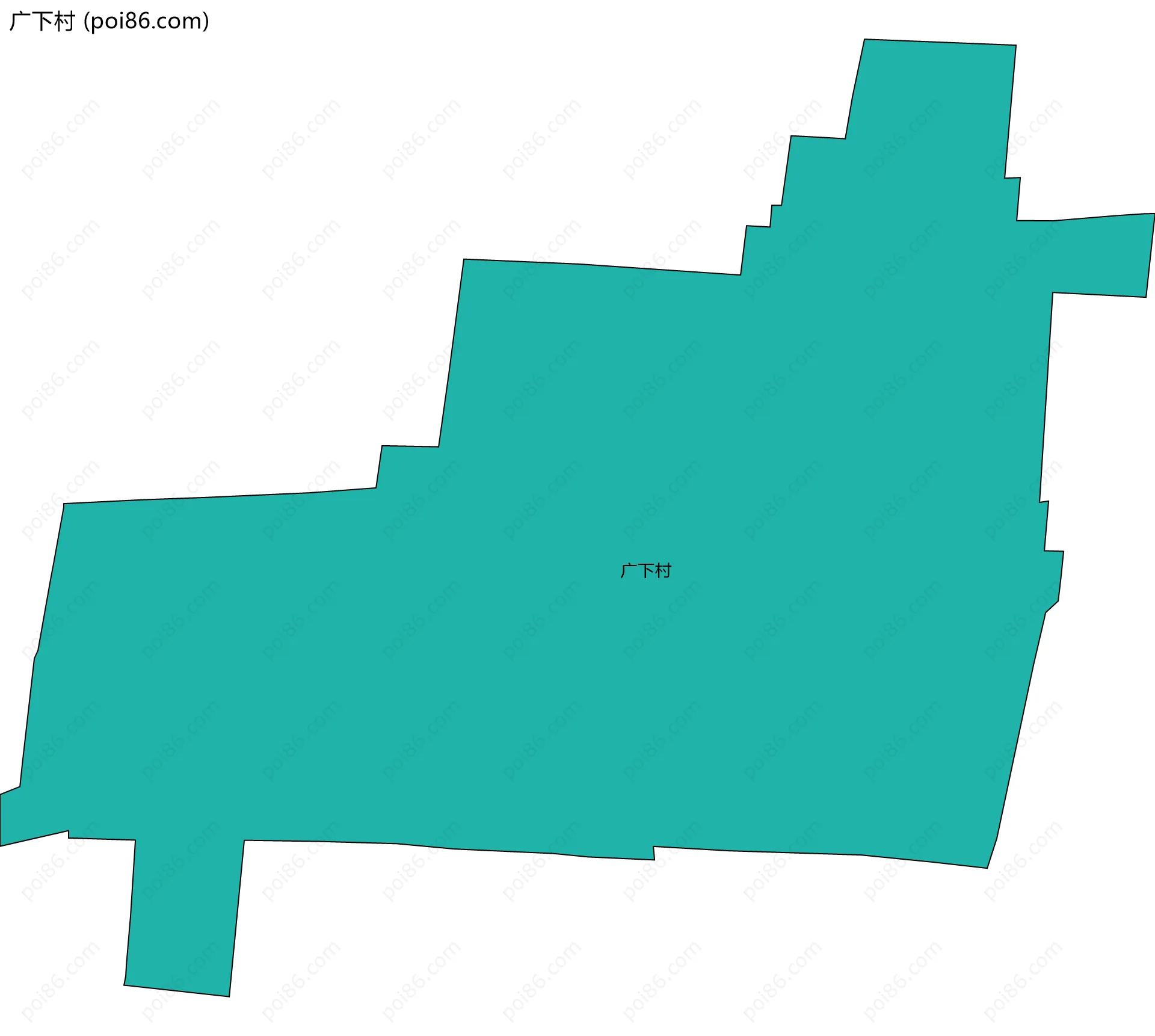 广下村边界地图