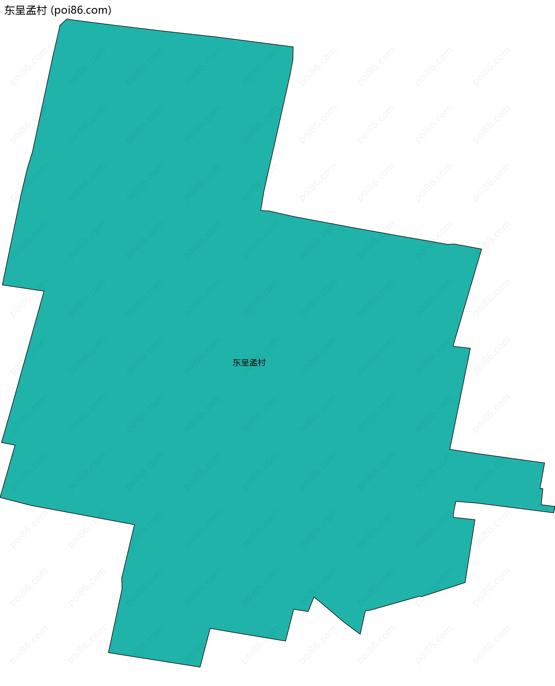 东呈孟村边界地图