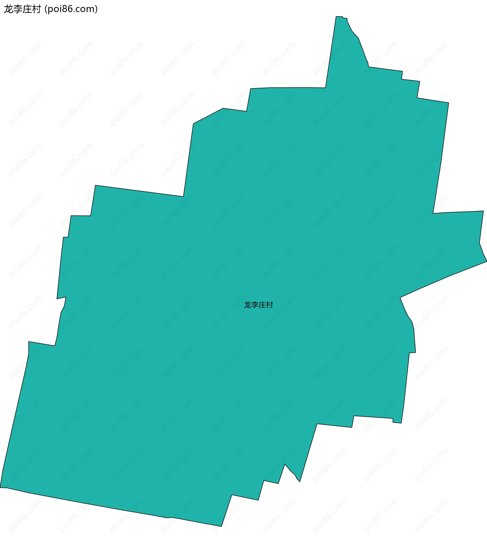 龙李庄村边界地图