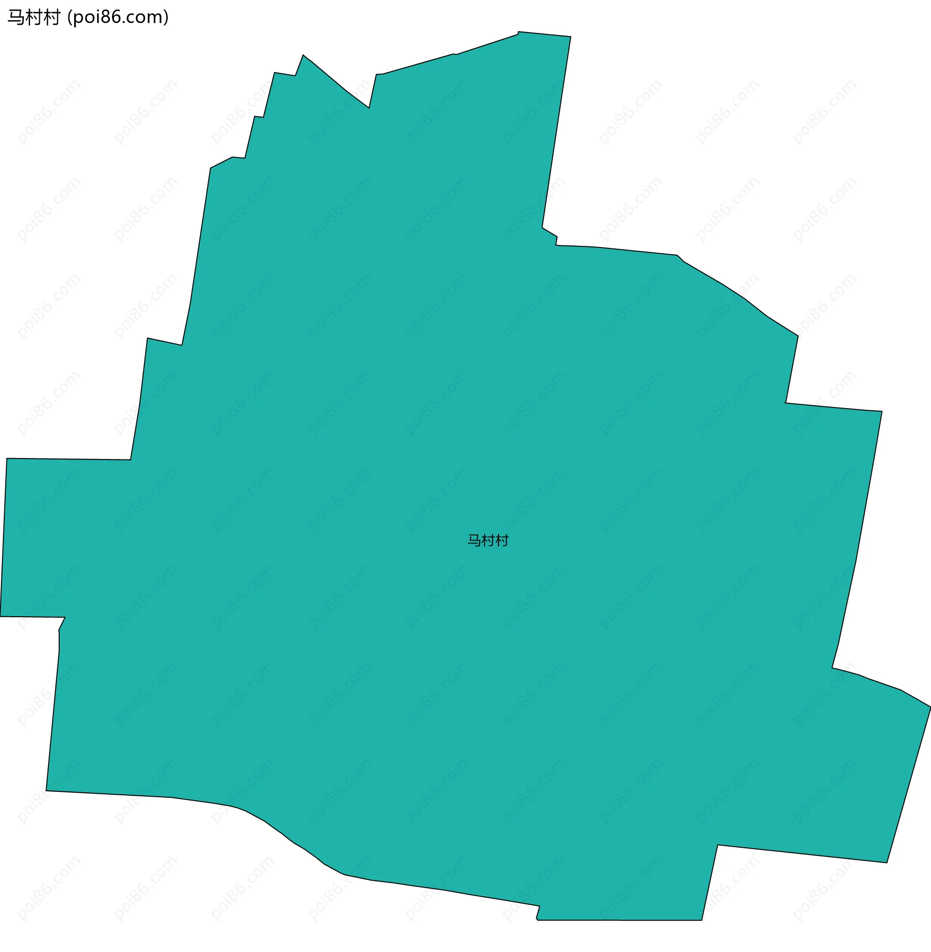 马村村边界地图