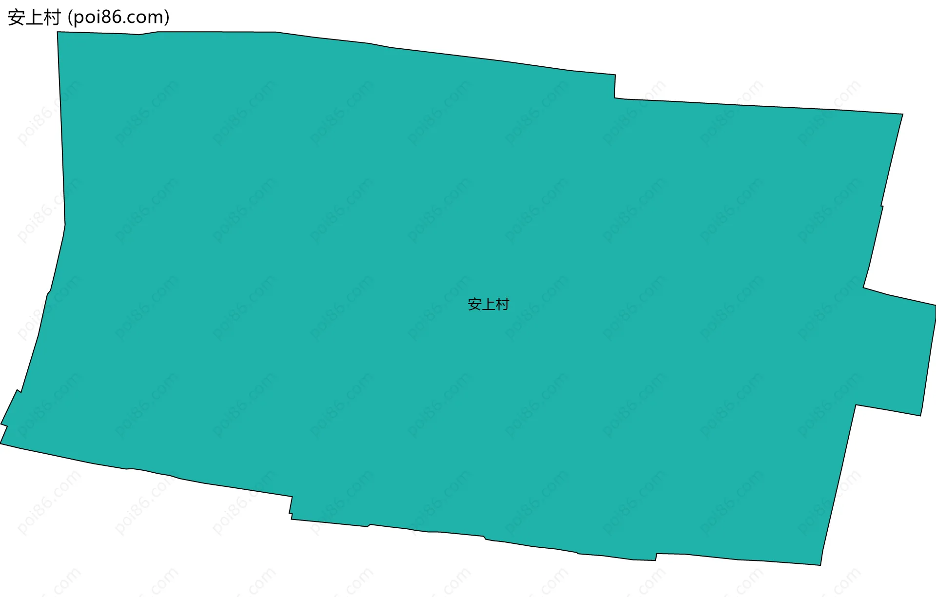 安上村边界地图