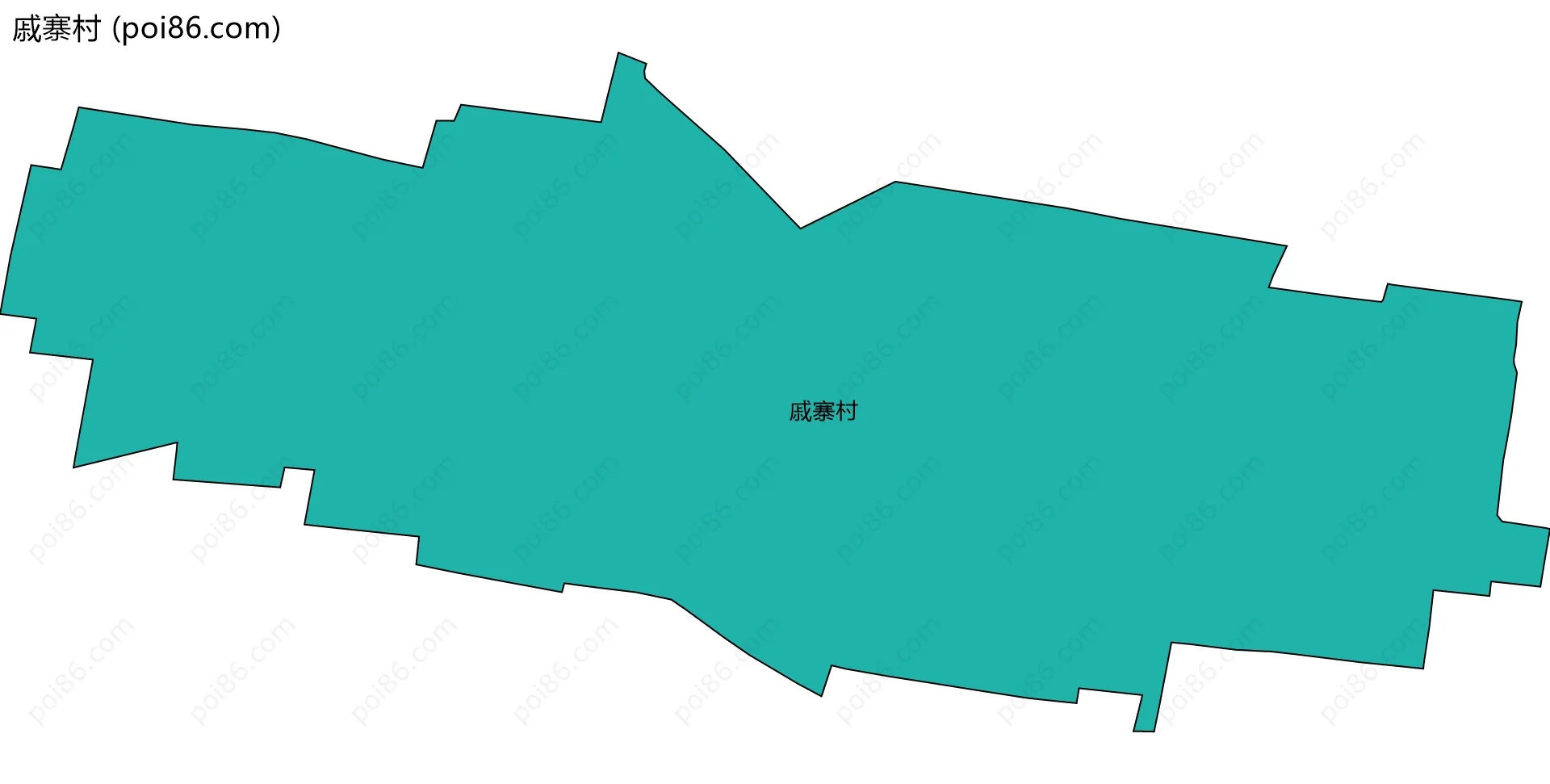 戚寨村边界地图