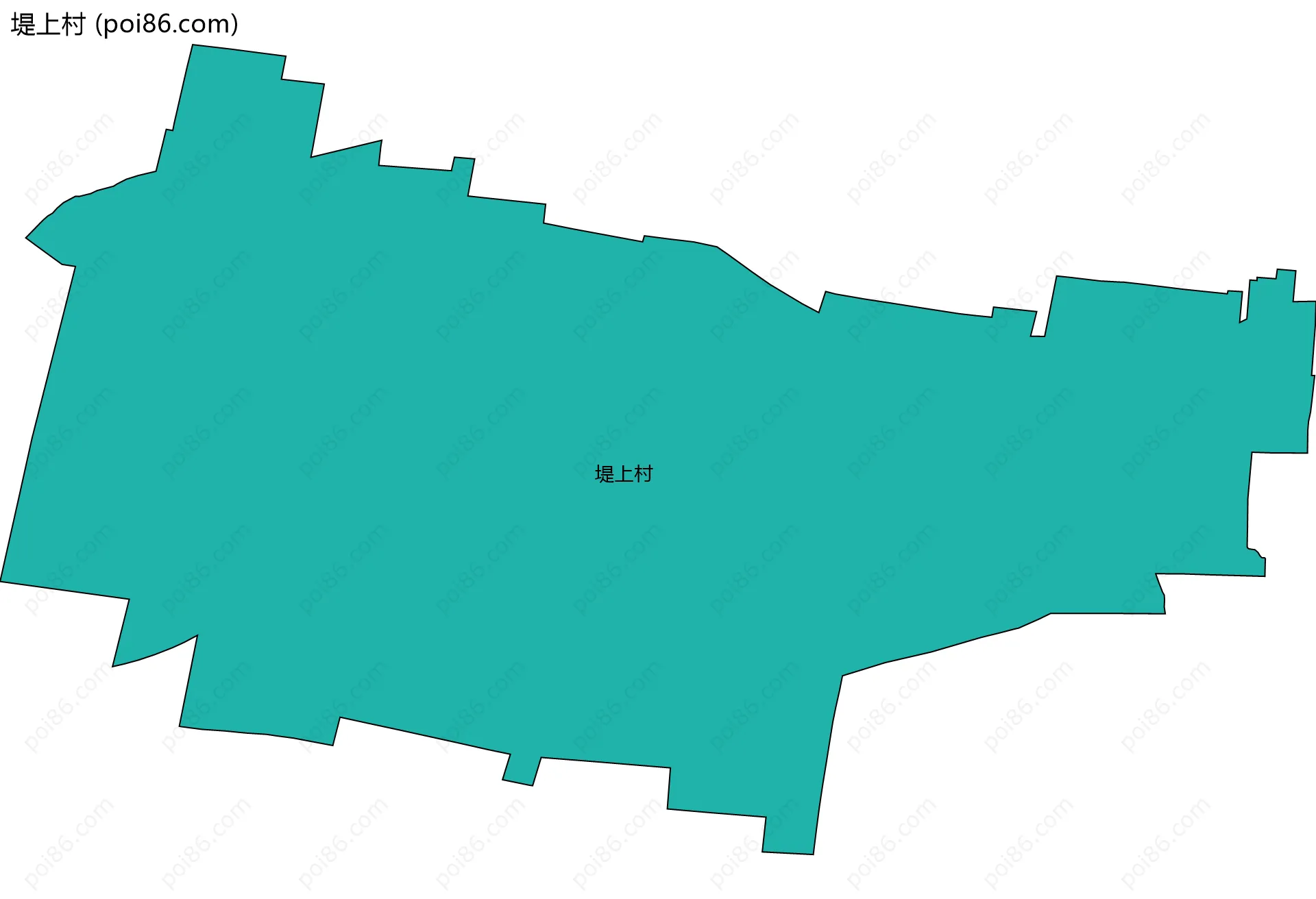 堤上村边界地图