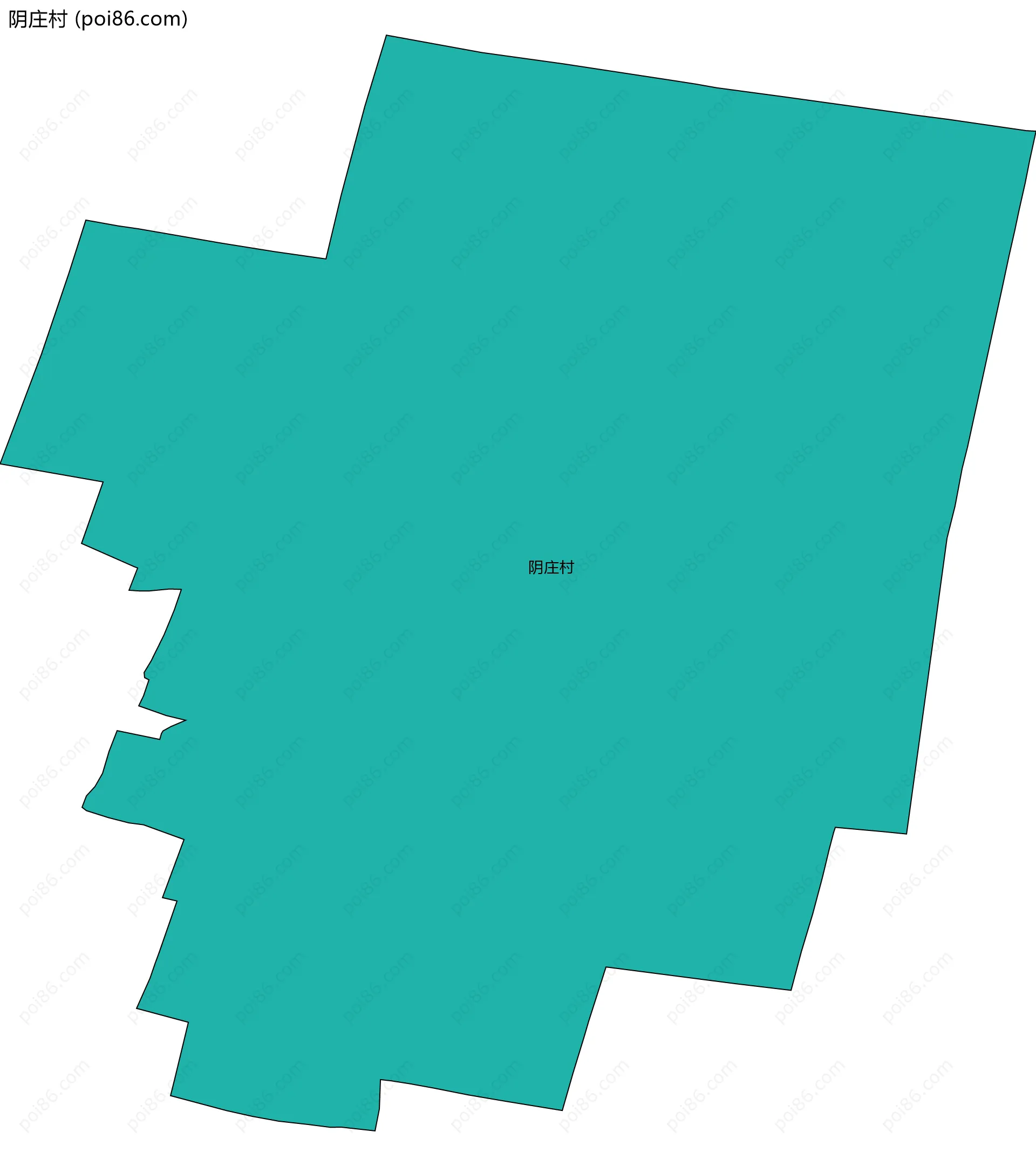 阴庄村边界地图