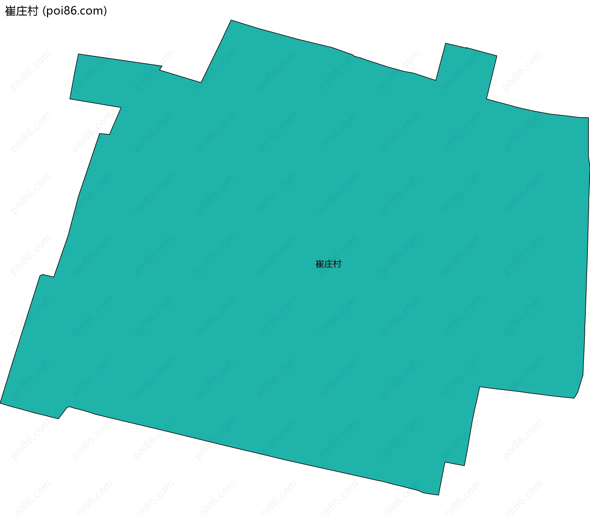 崔庄村边界地图