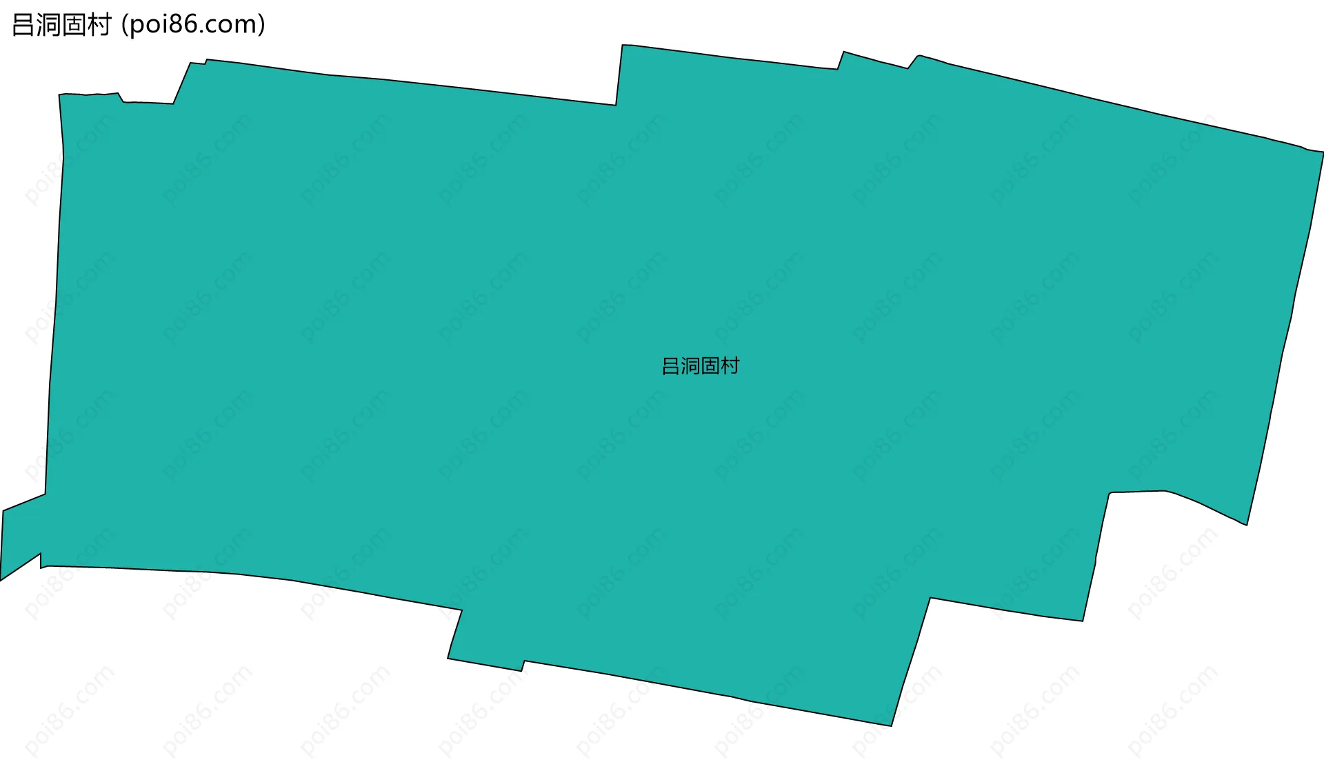 吕洞固村边界地图
