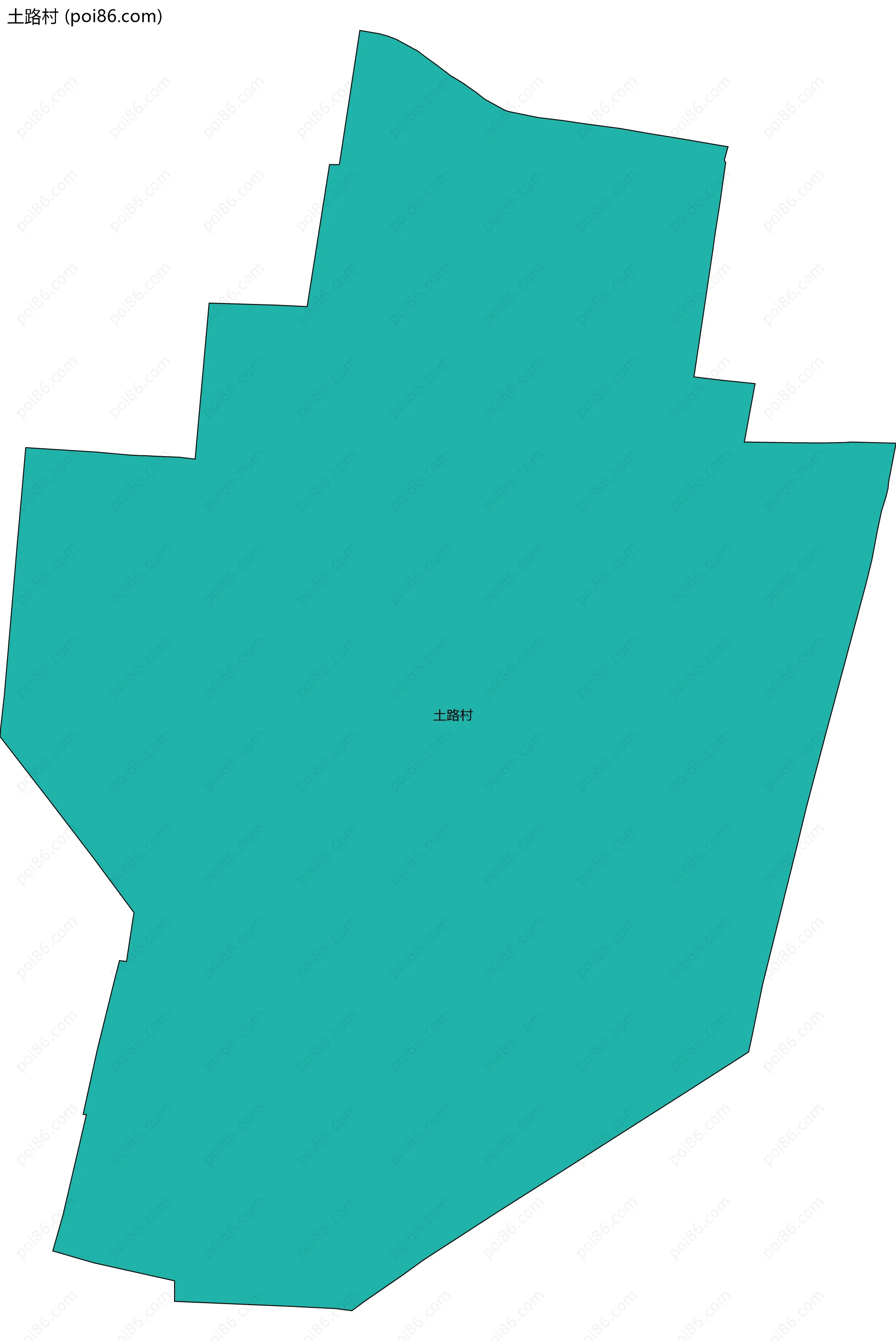 土路村边界地图