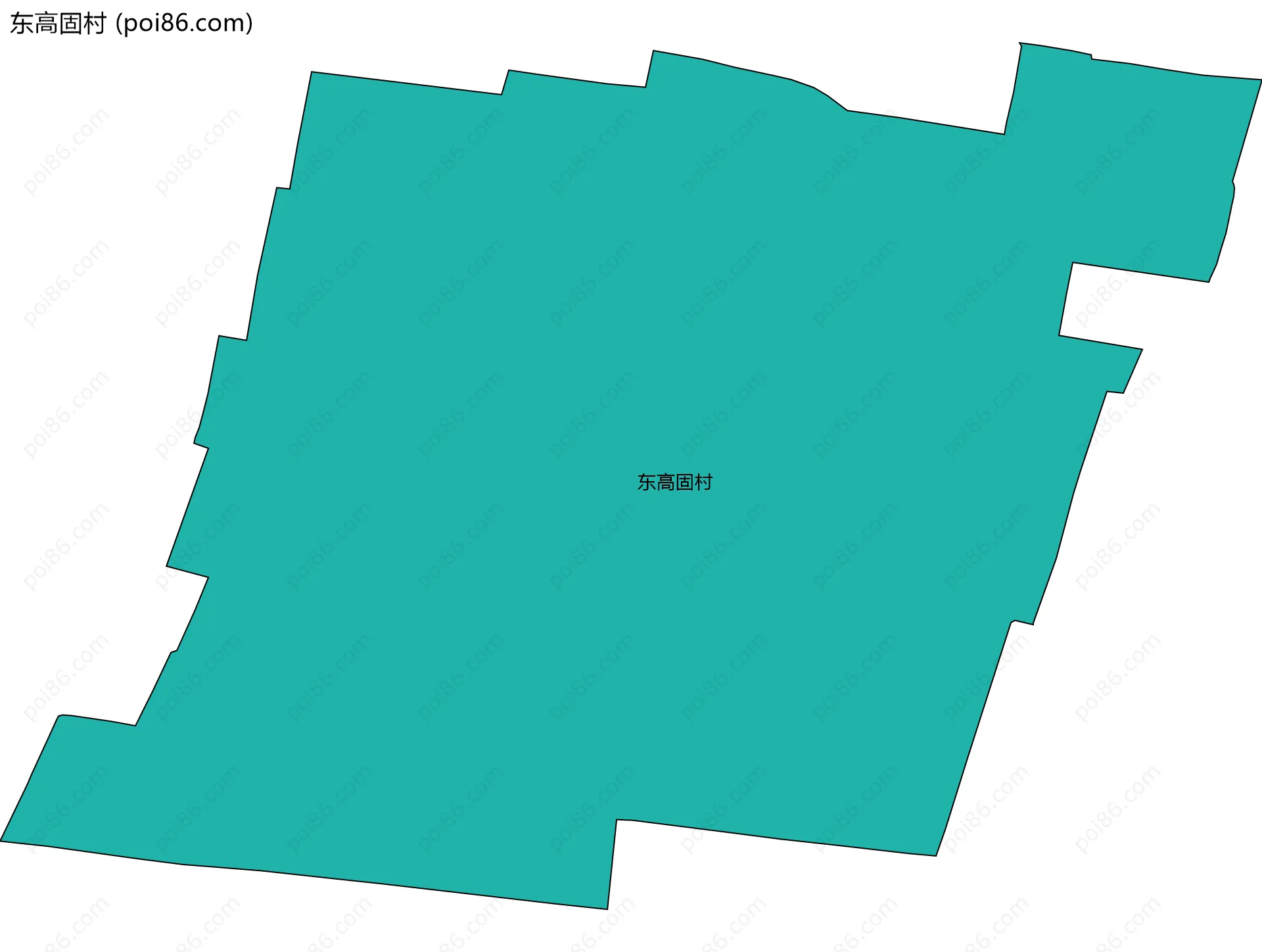 东高固村边界地图