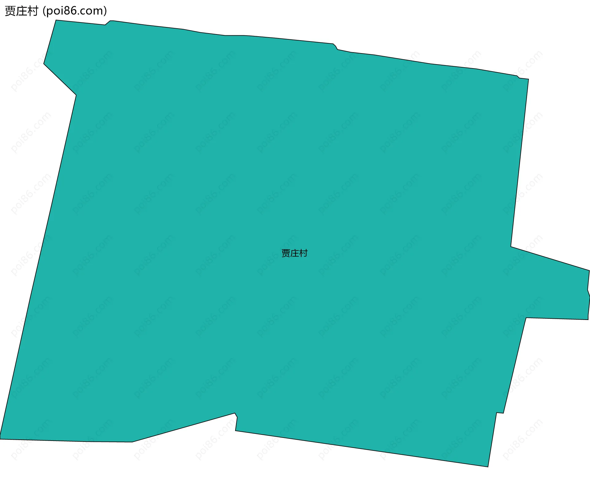贾庄村边界地图