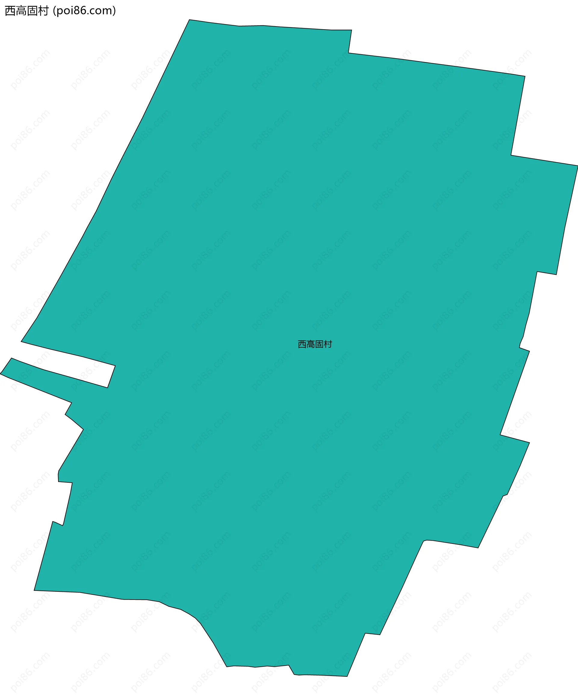 西高固村边界地图