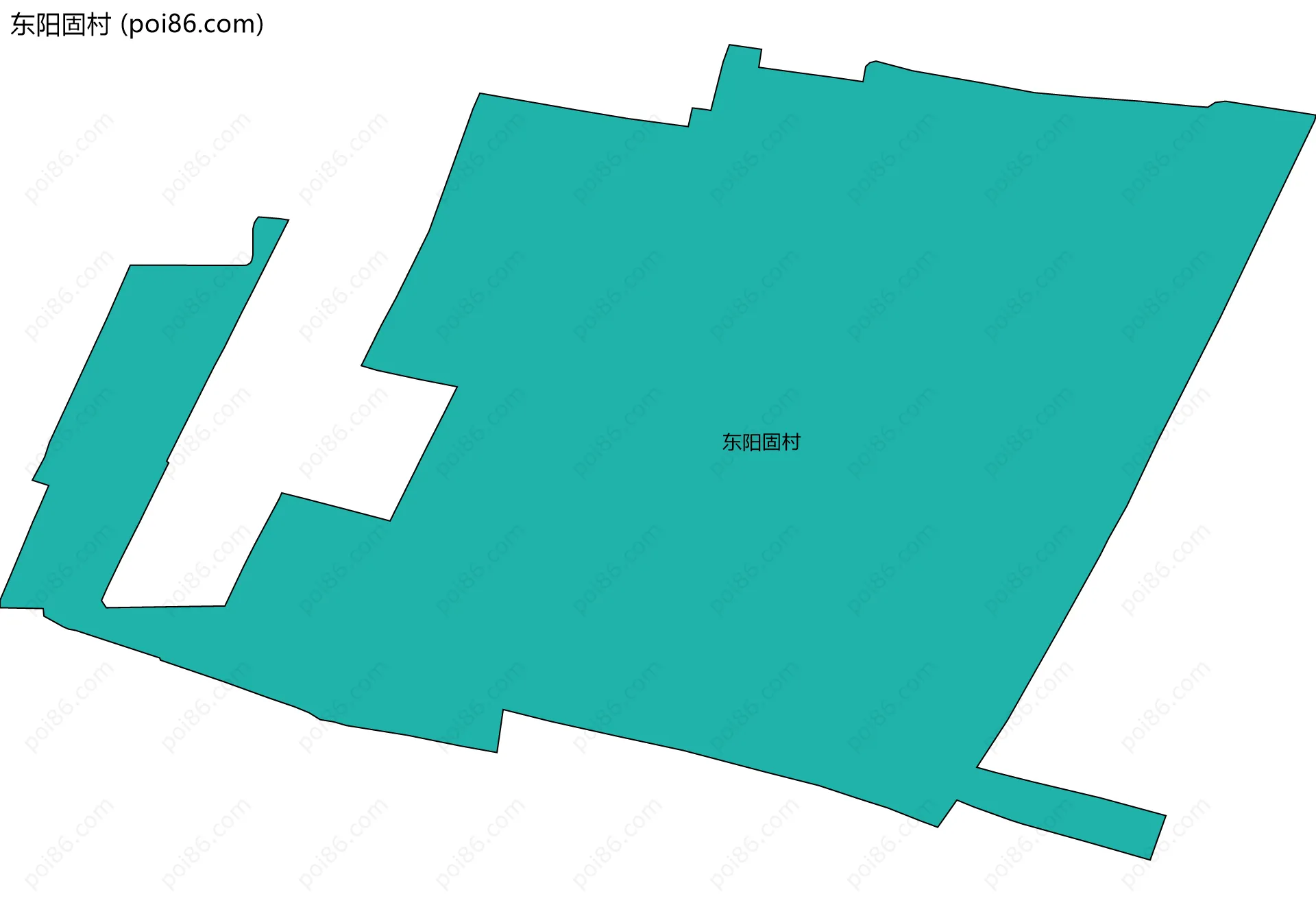 东阳固村边界地图