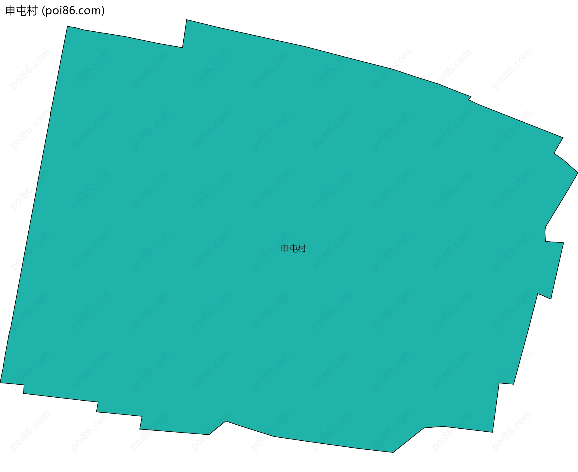 申屯村边界地图