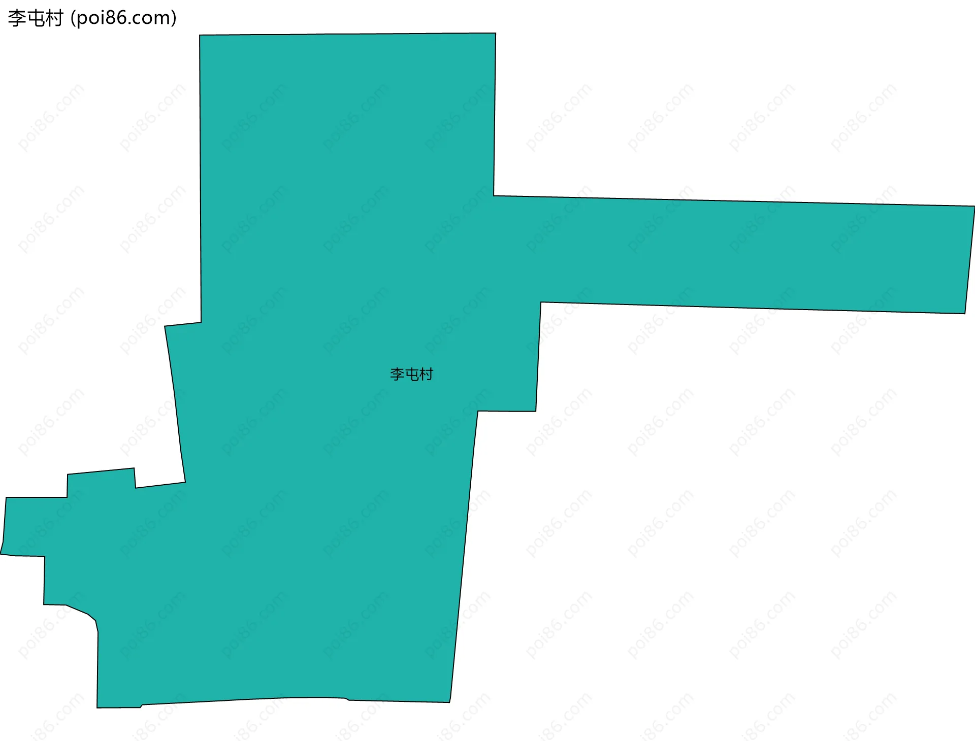 李屯村边界地图