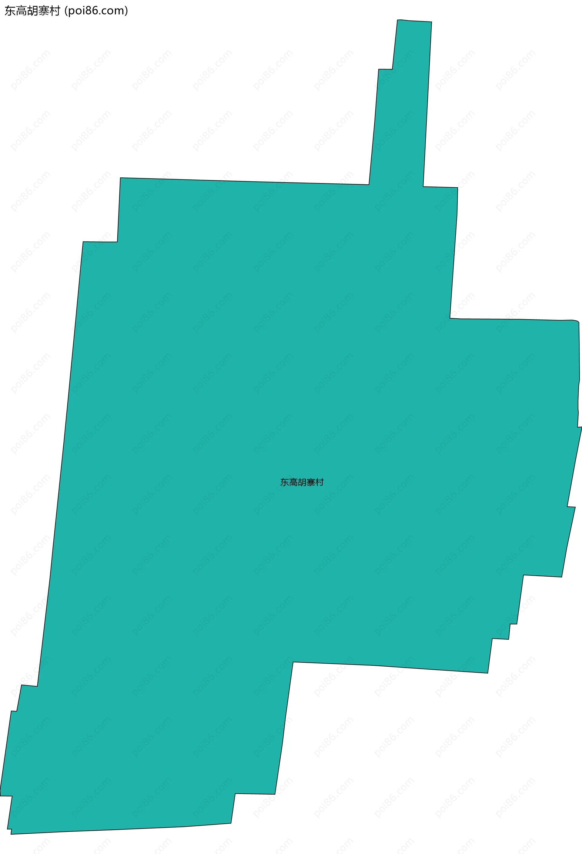 东高胡寨村边界地图