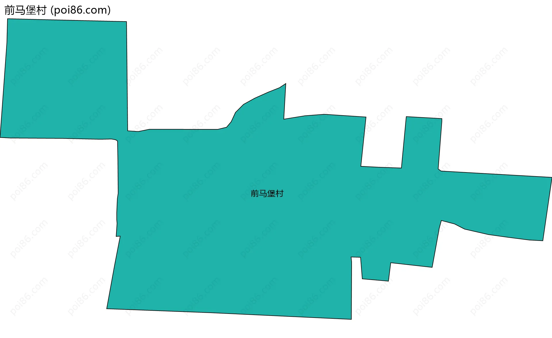 前马堡村边界地图