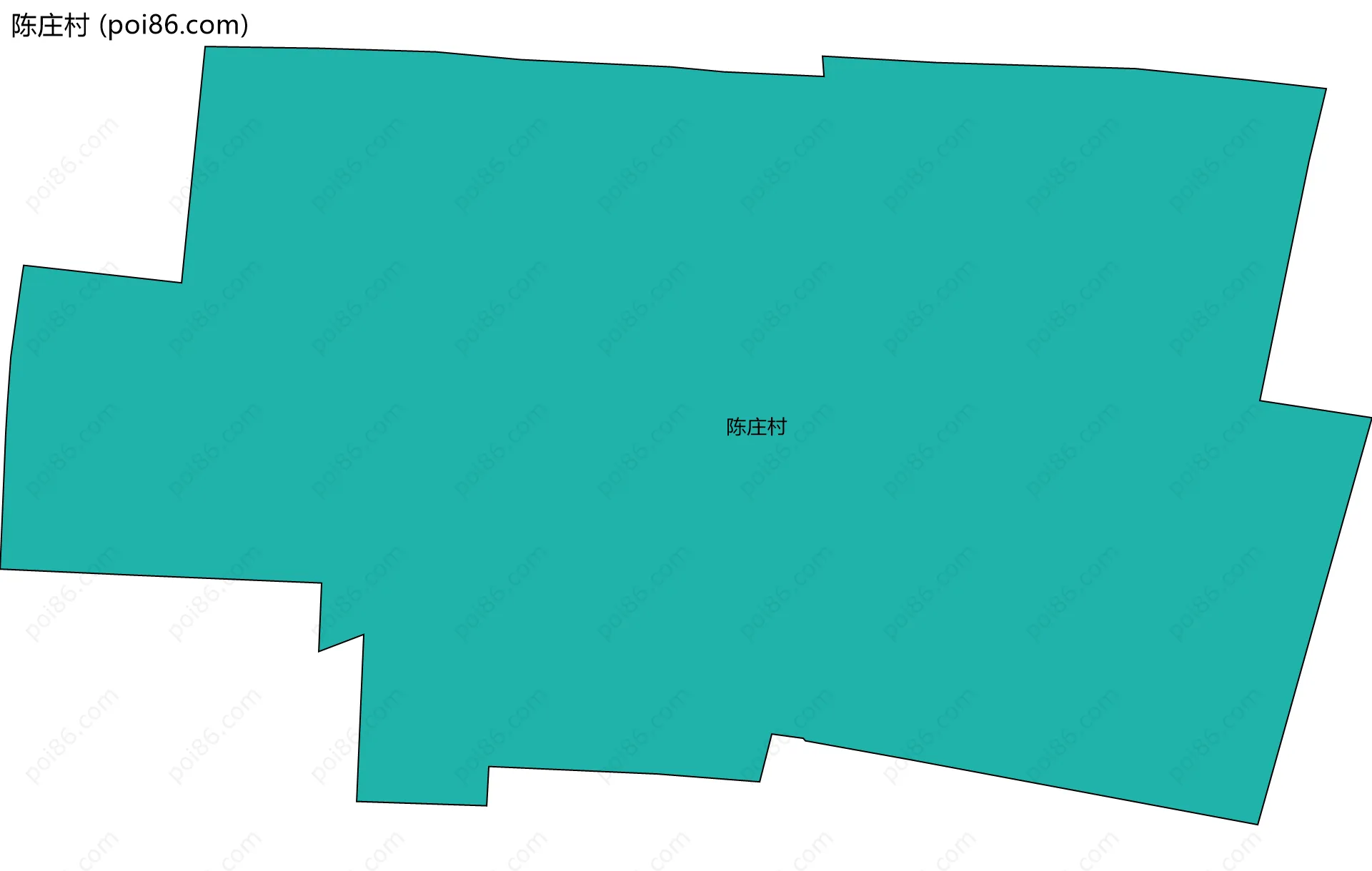 陈庄村边界地图