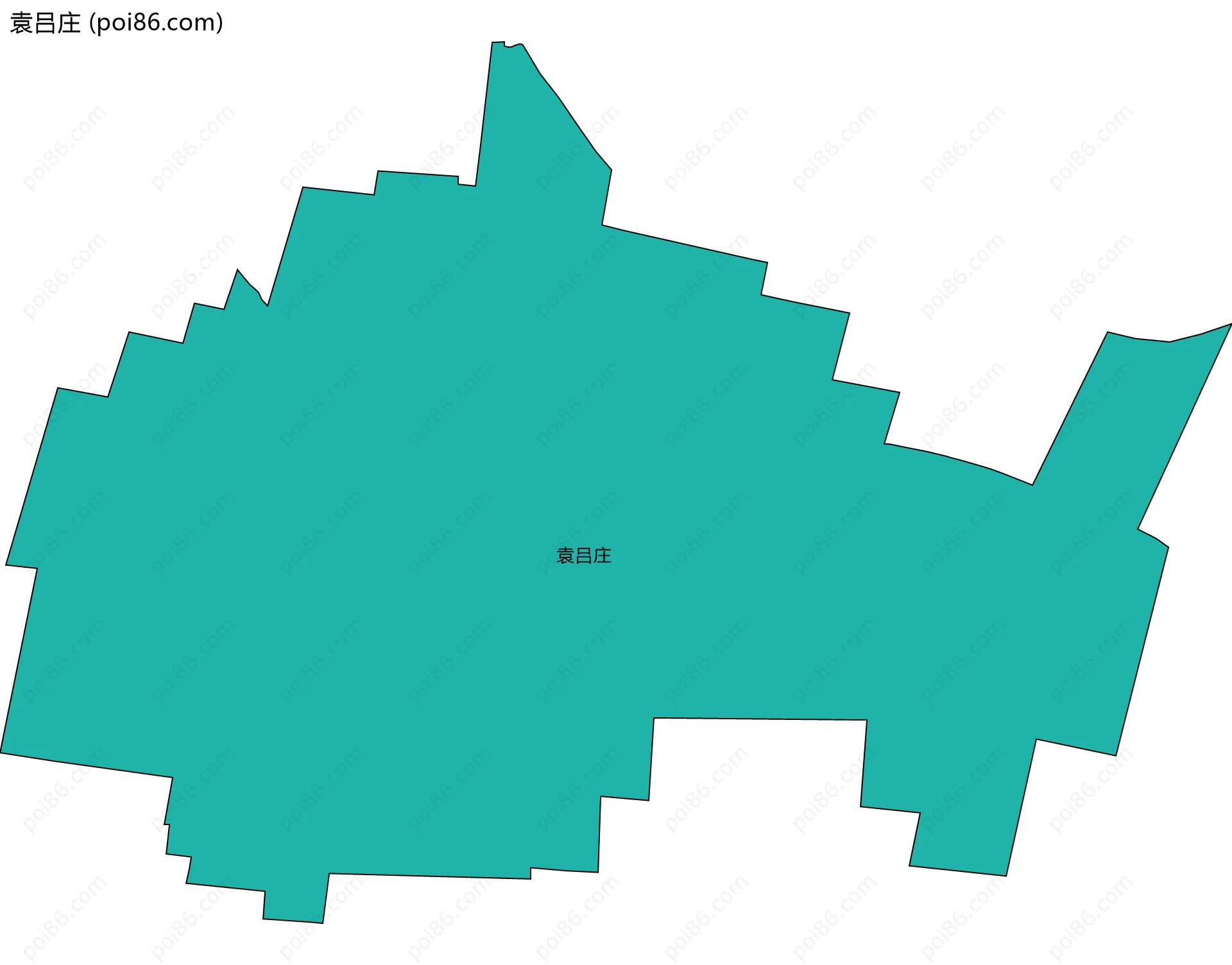 袁吕庄边界地图