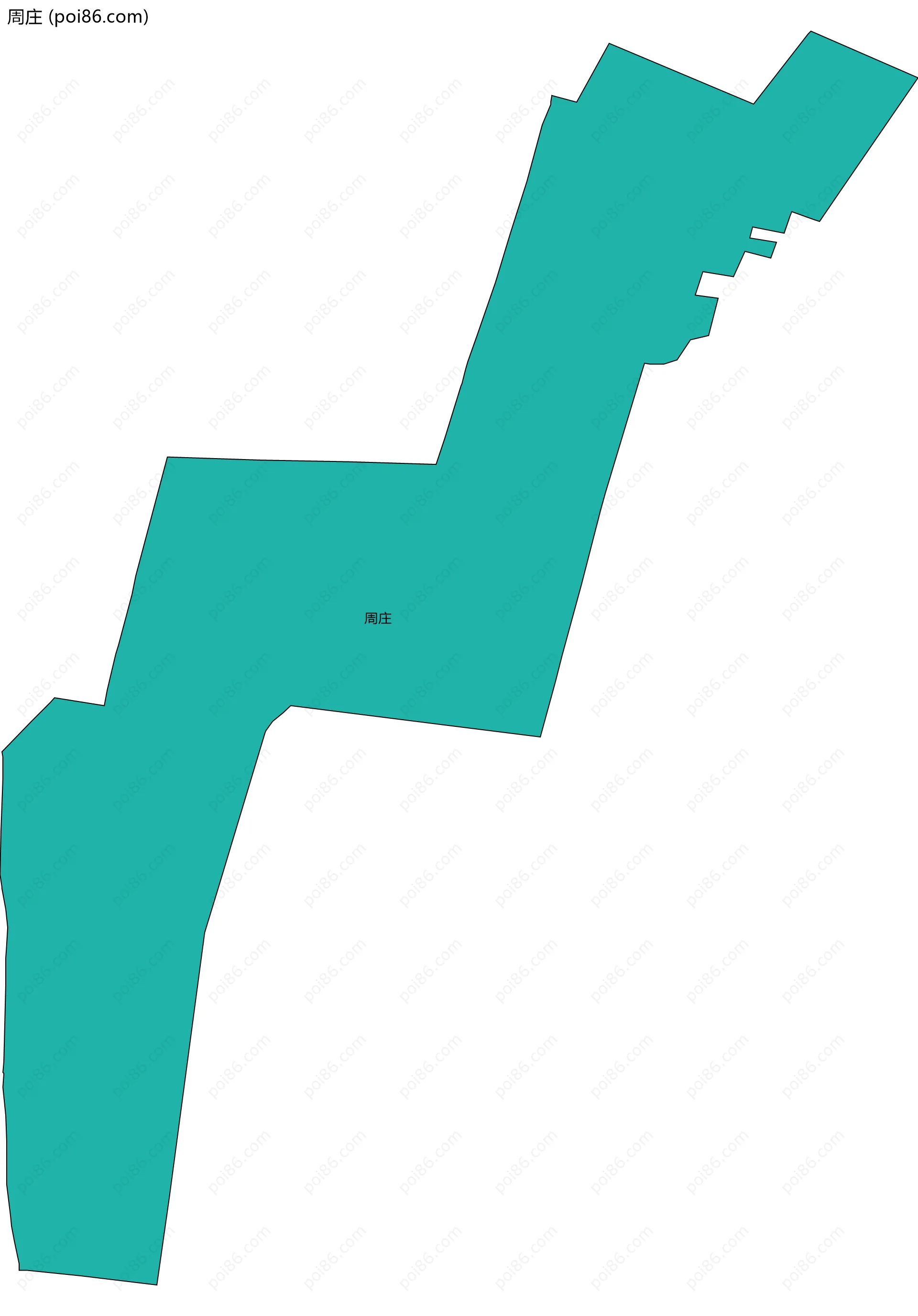周庄边界地图