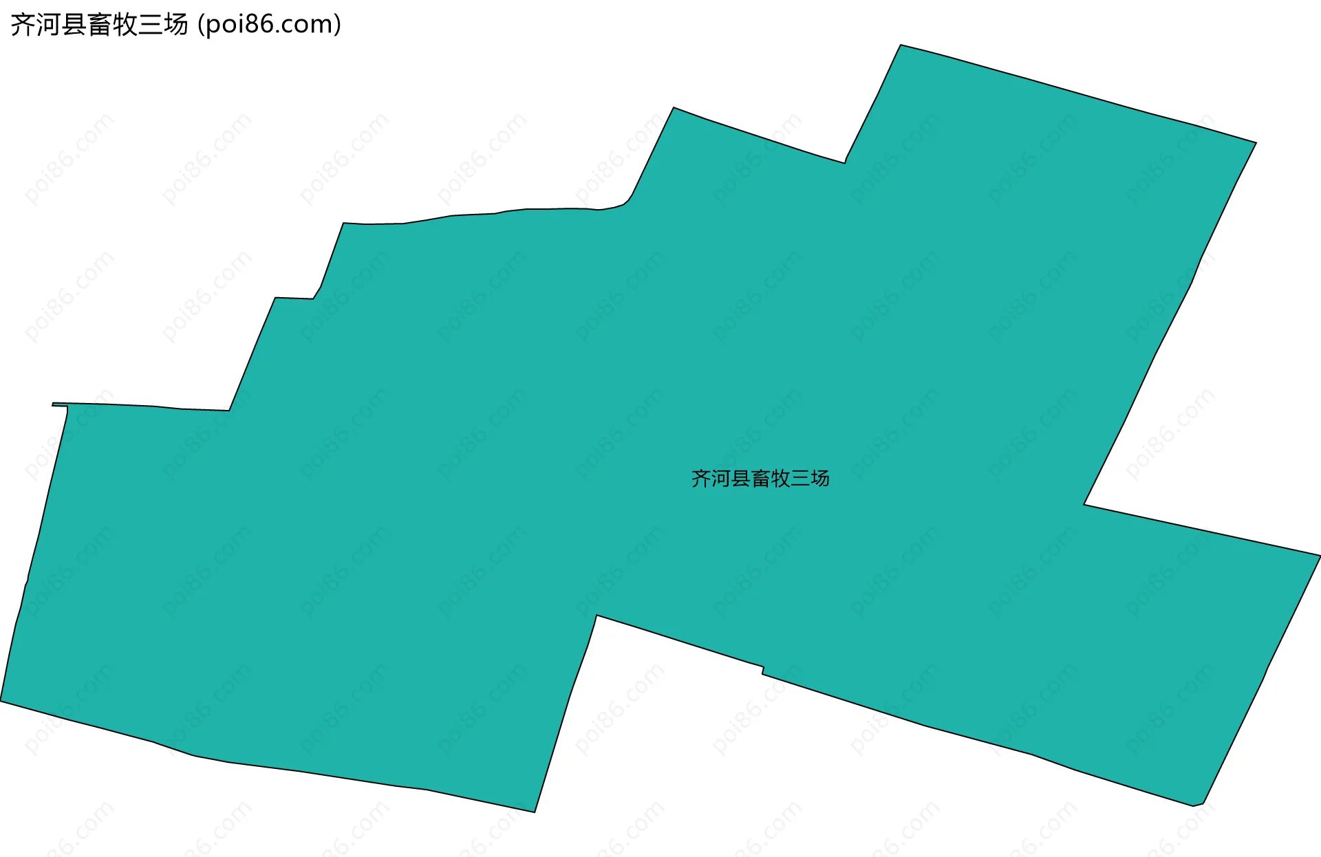 齐河县畜牧三场边界地图