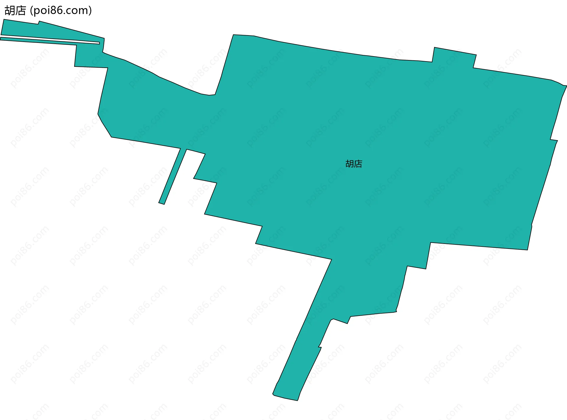 胡店边界地图