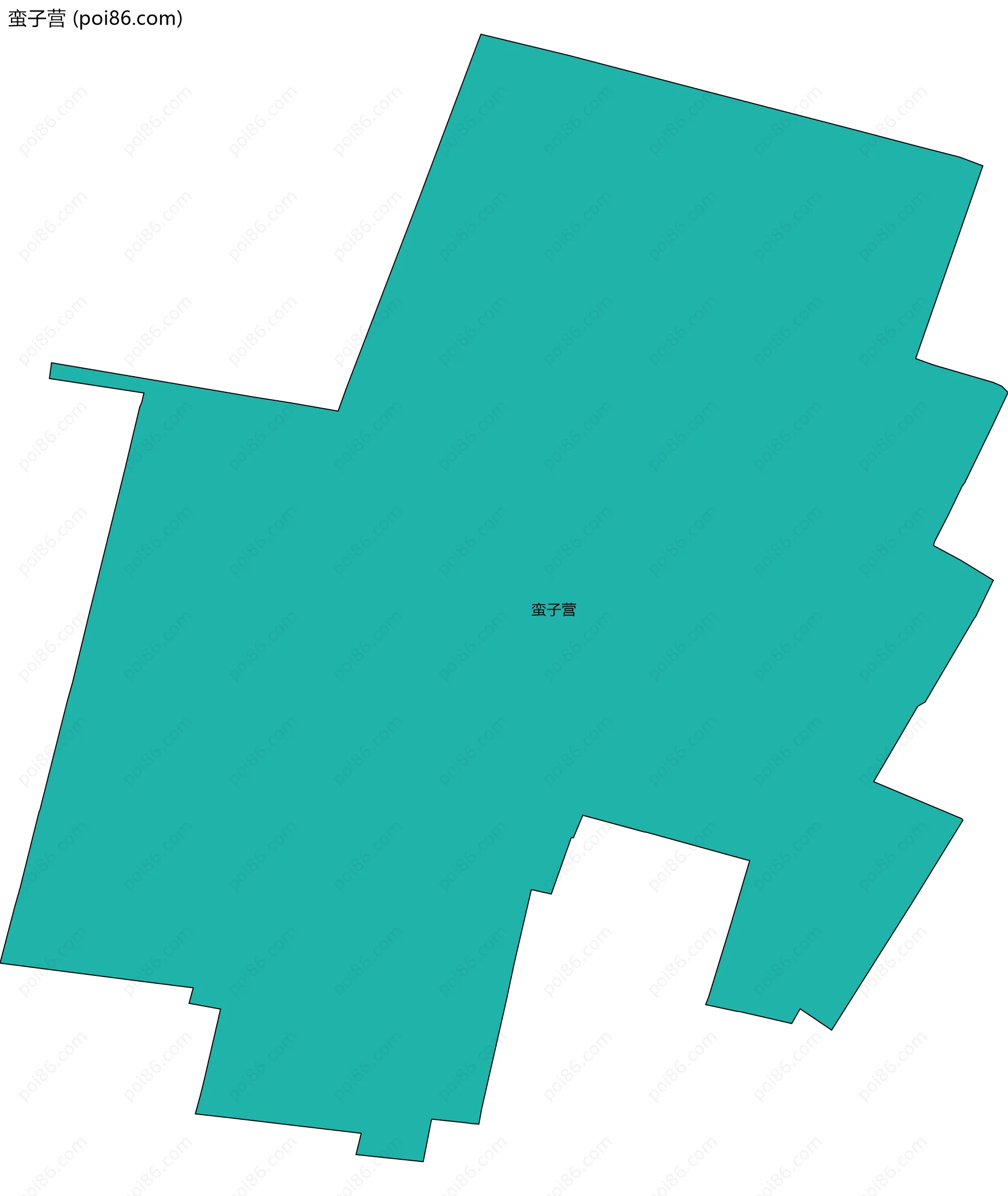 蛮子营边界地图