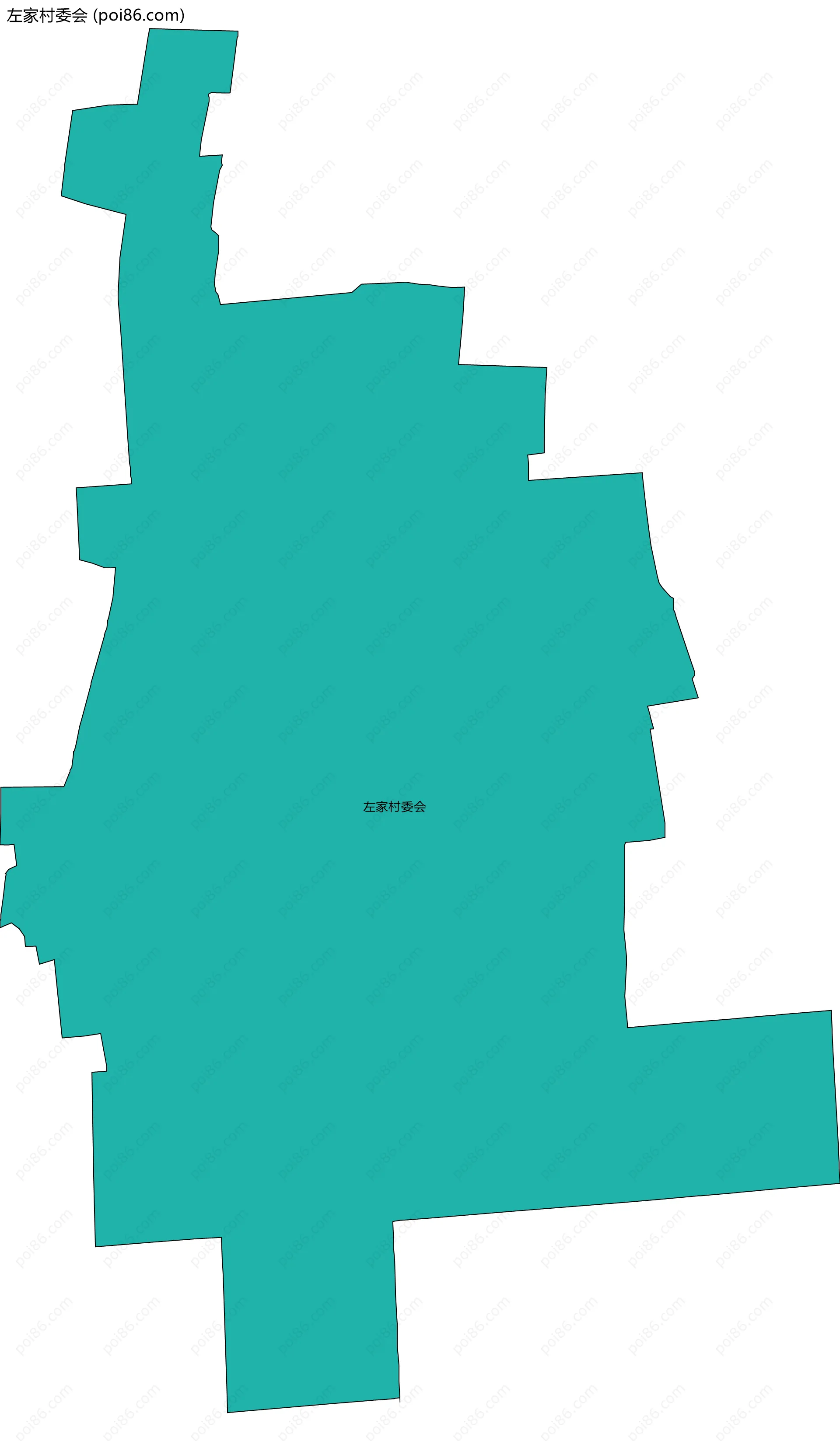 左家村委会边界地图