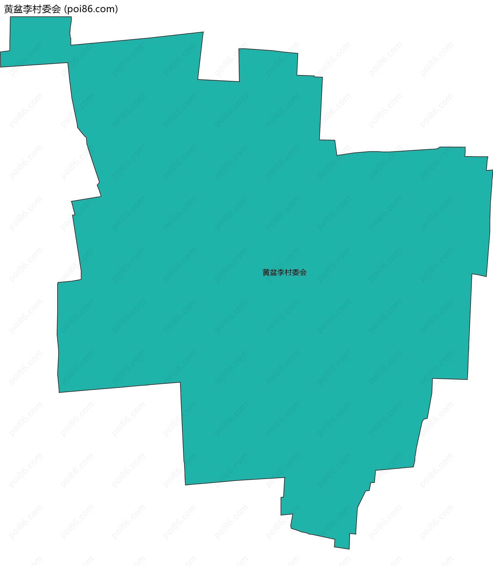 黄盆李村委会边界地图
