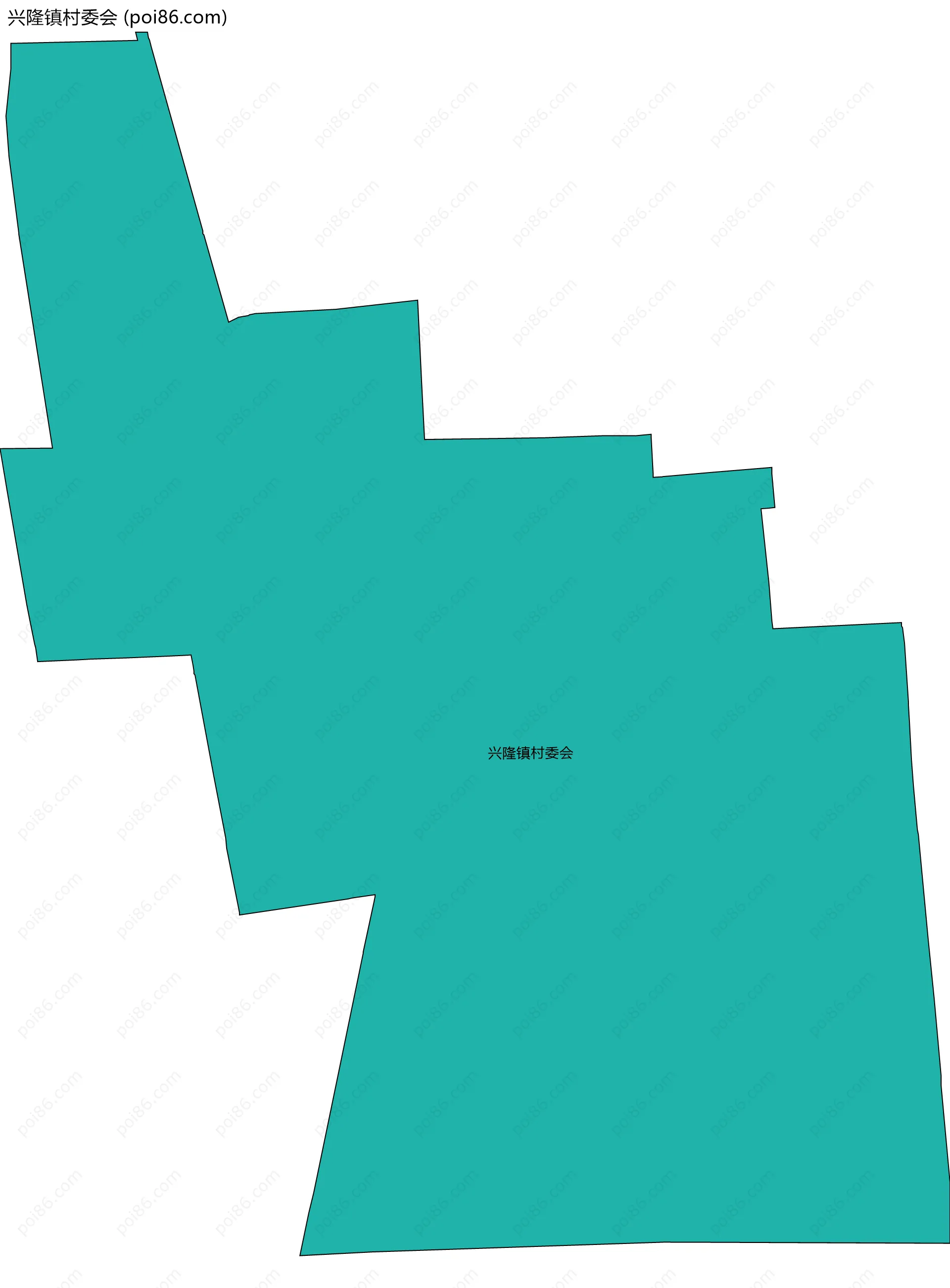 兴隆镇村委会边界地图